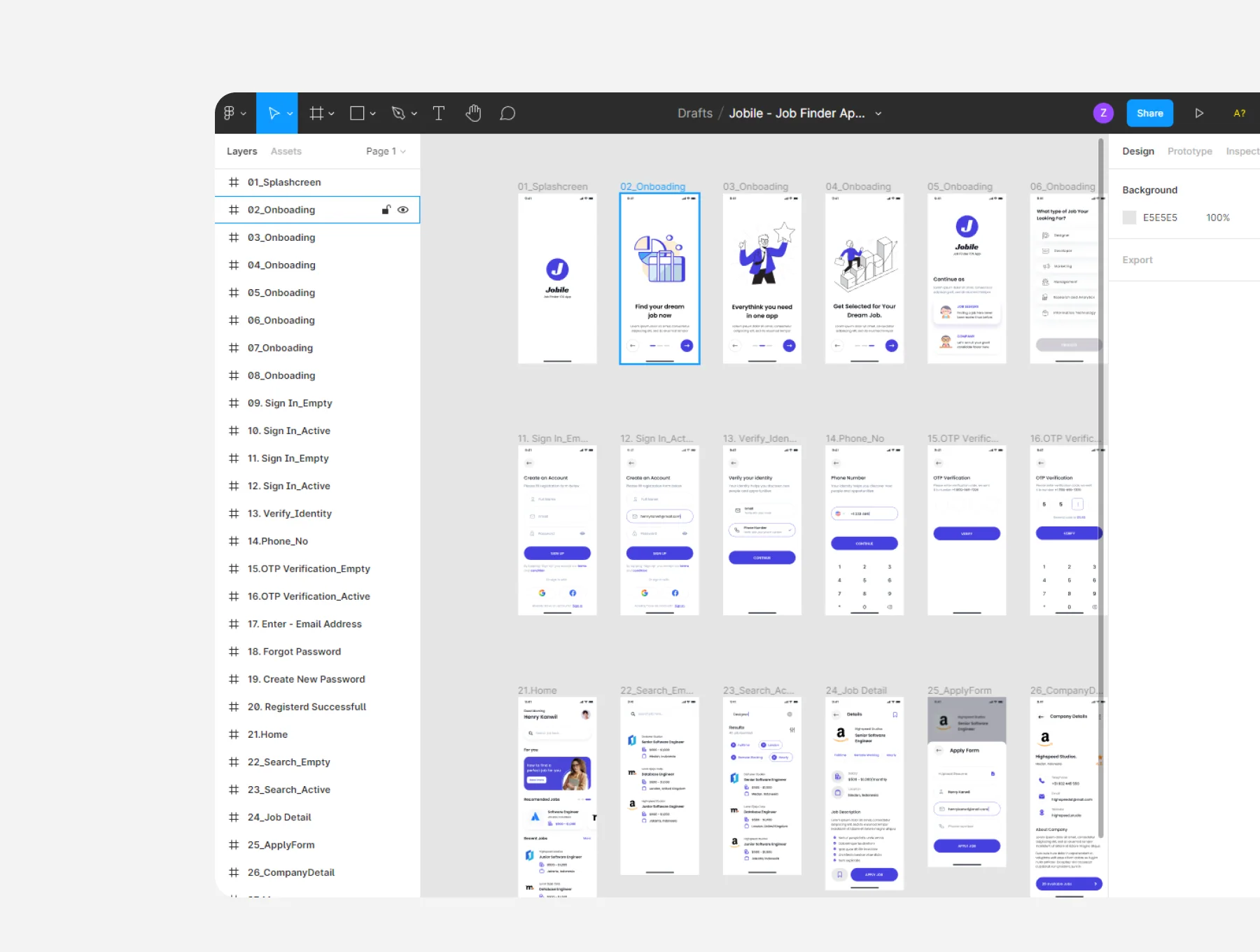 Jobile - Job Finder App Ui Kit 4