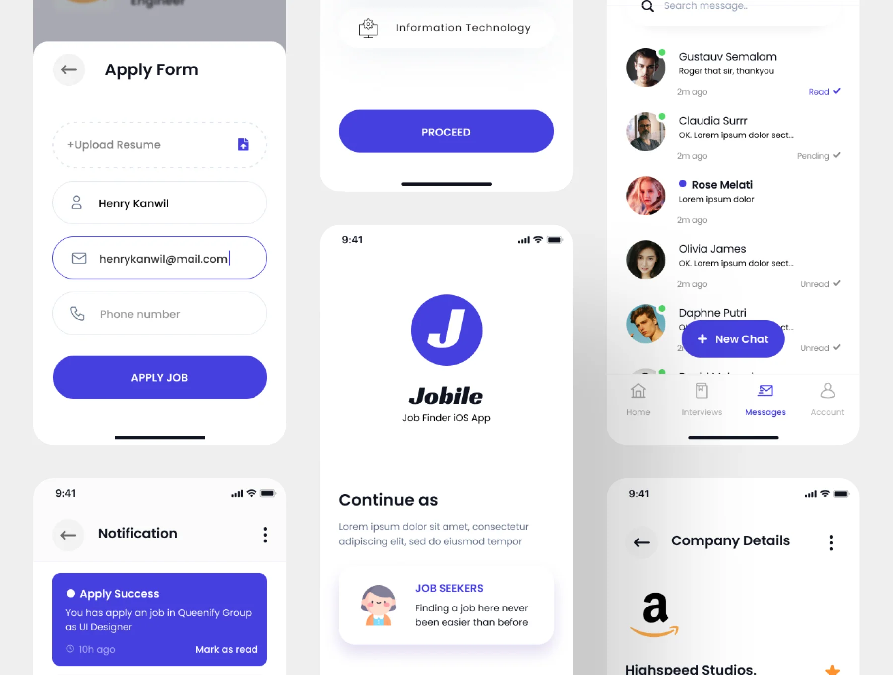Jobile - Job Finder App Ui Kit 5