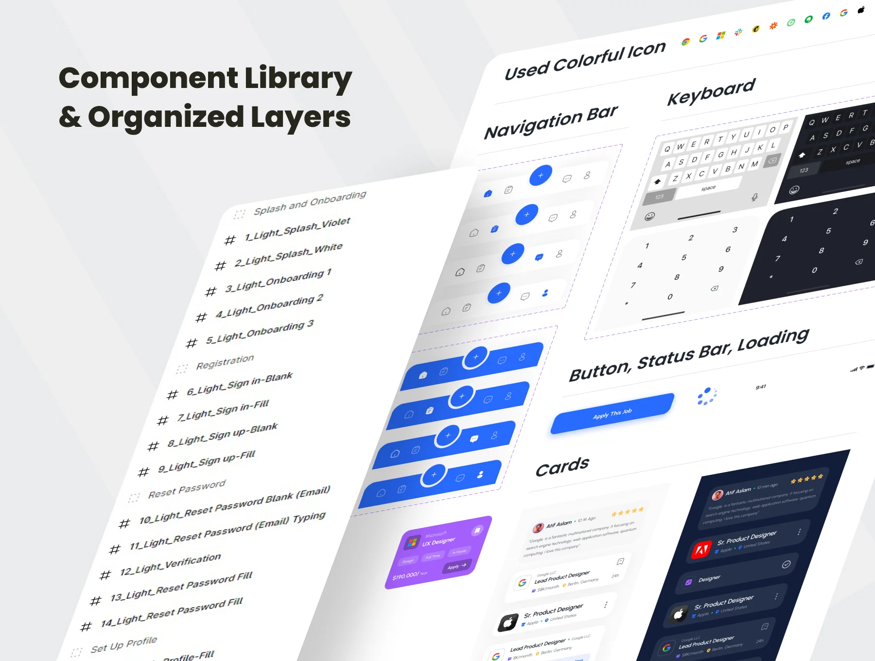 Jobko - Job Finder Mobile App UI KIt 3