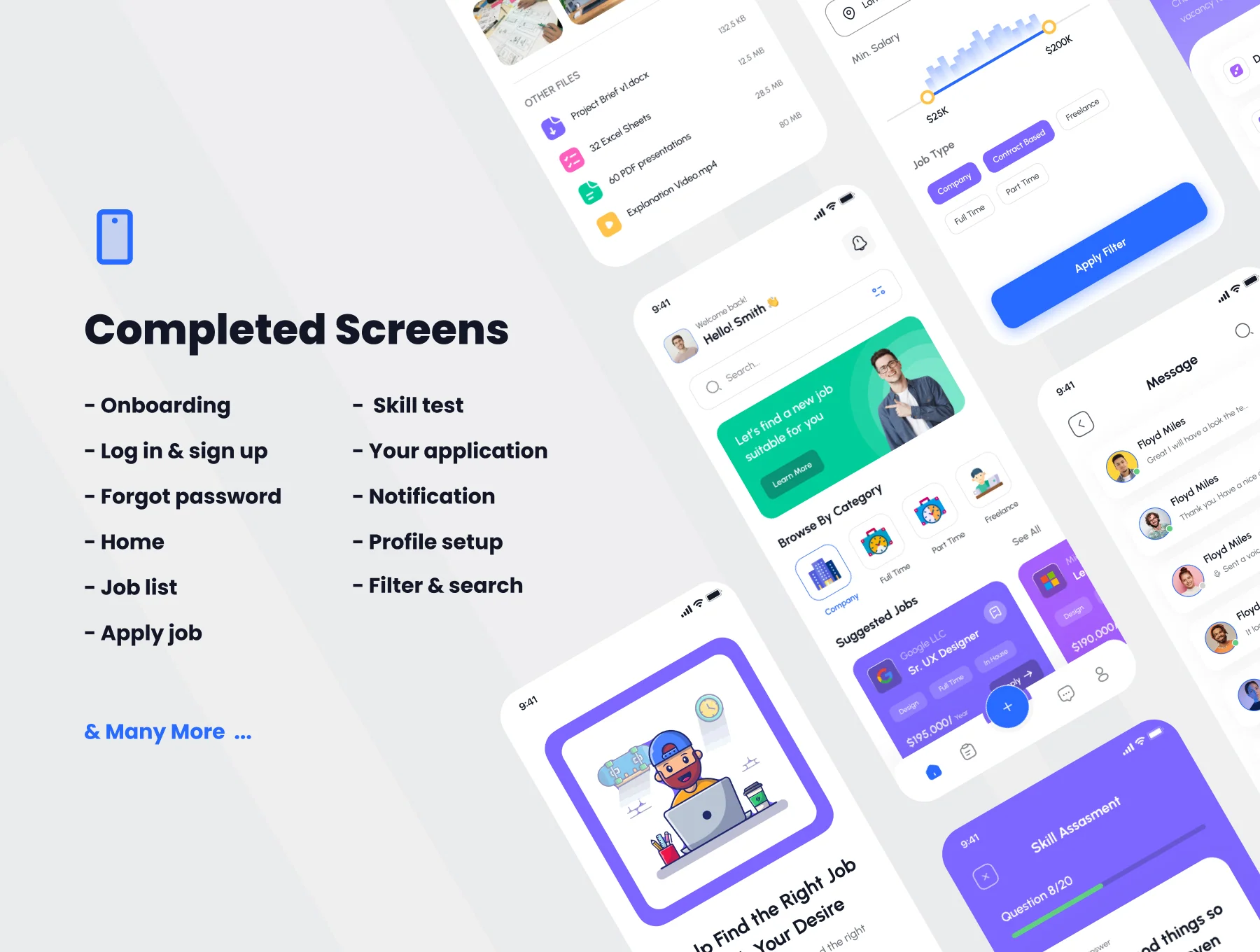 Jobko - Job Finder Mobile App UI KIt 5