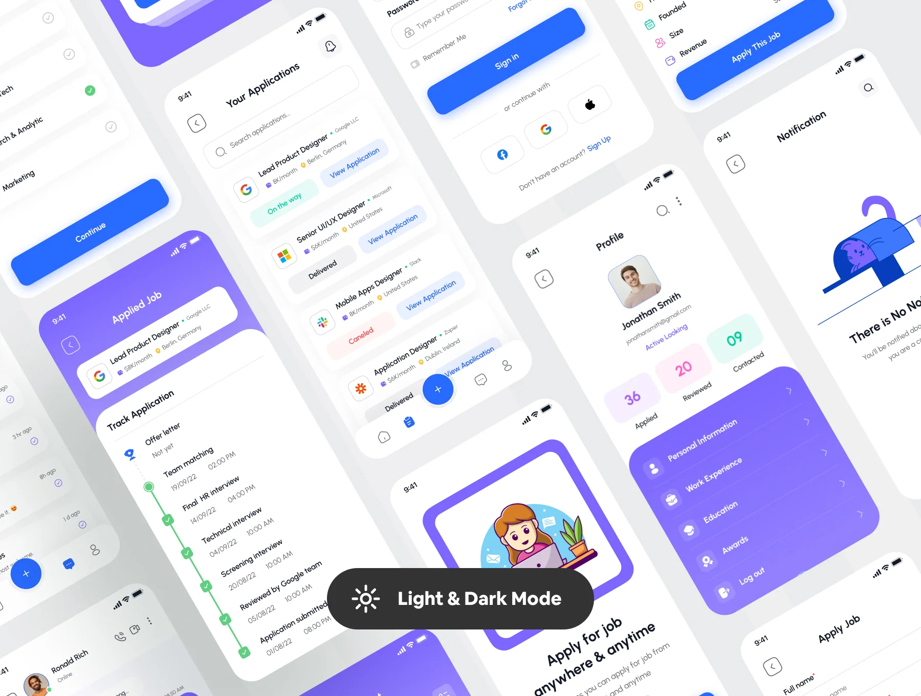 Jobko - Job Finder Mobile App UI KIt 6