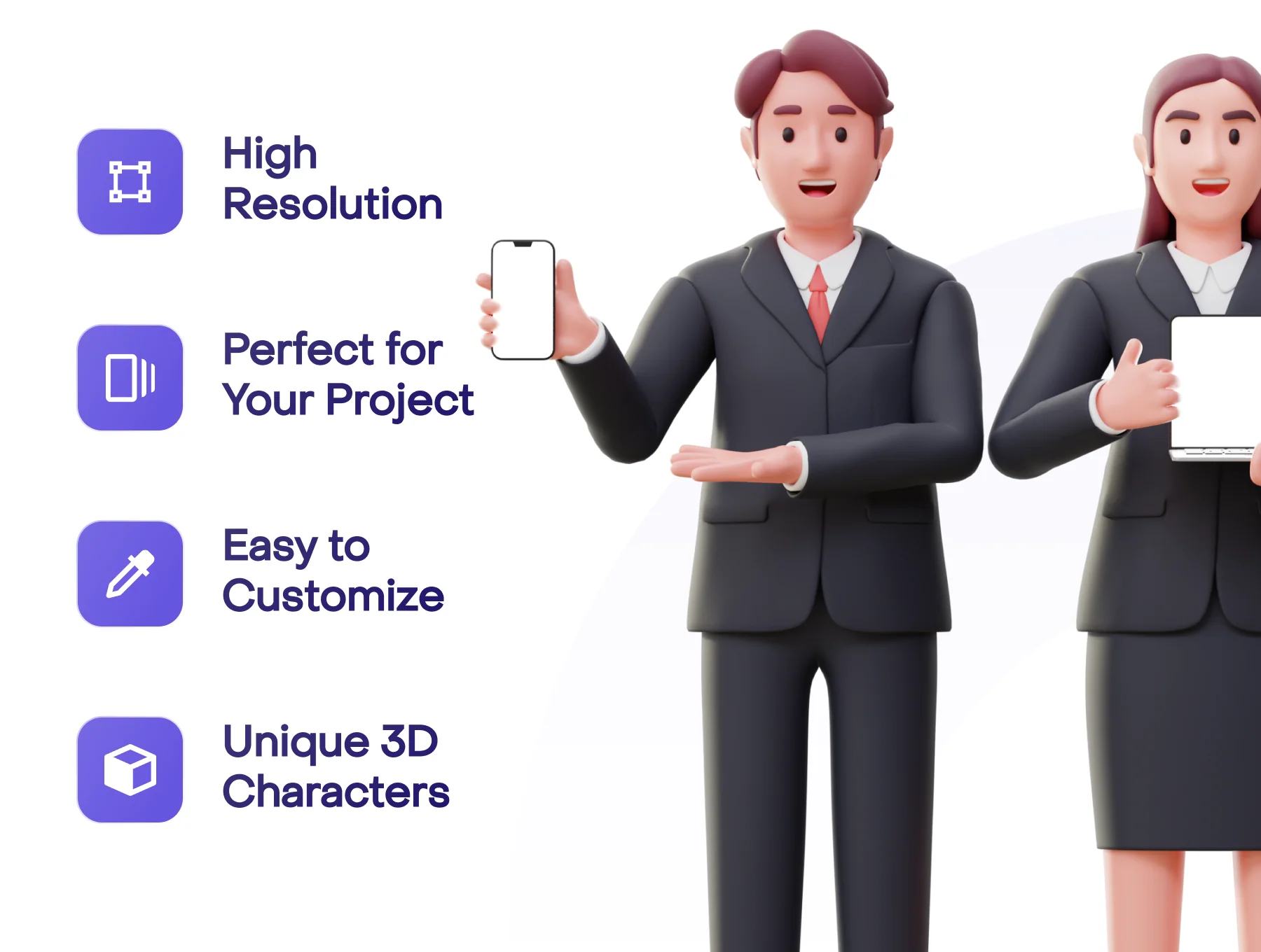 Jobly - Businessman 3D Characters 3