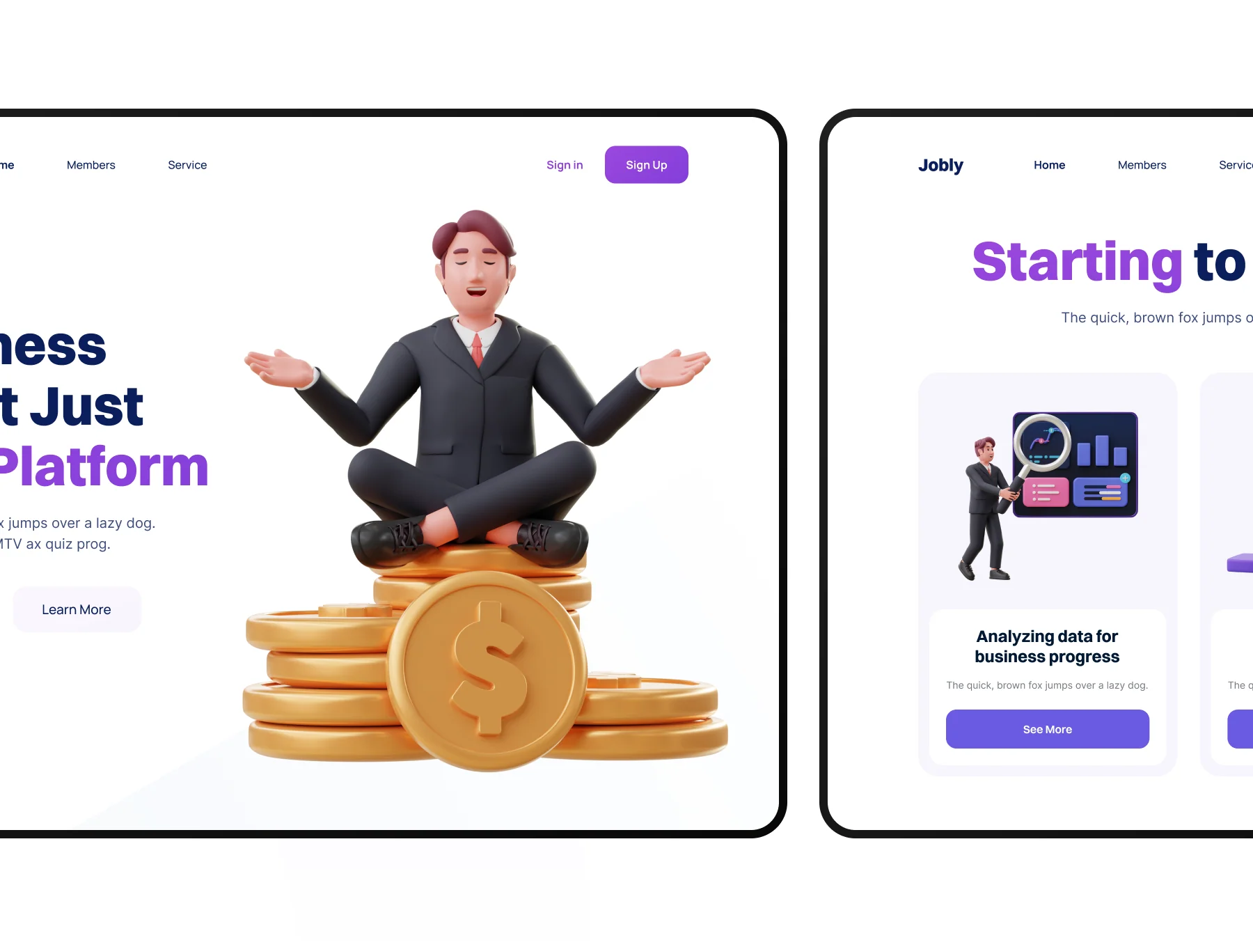Jobly - Businessman 3D Characters 6