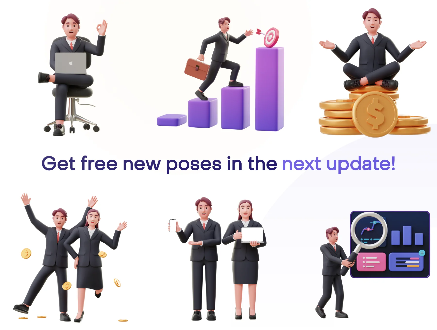 Jobly - Businessman 3D Characters 7
