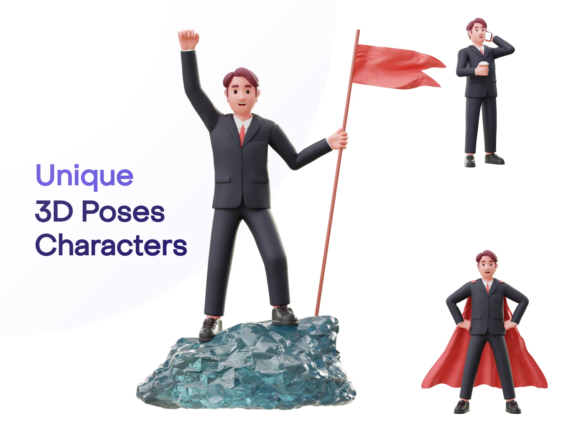 Jobly - Businessman 3D Characters 8