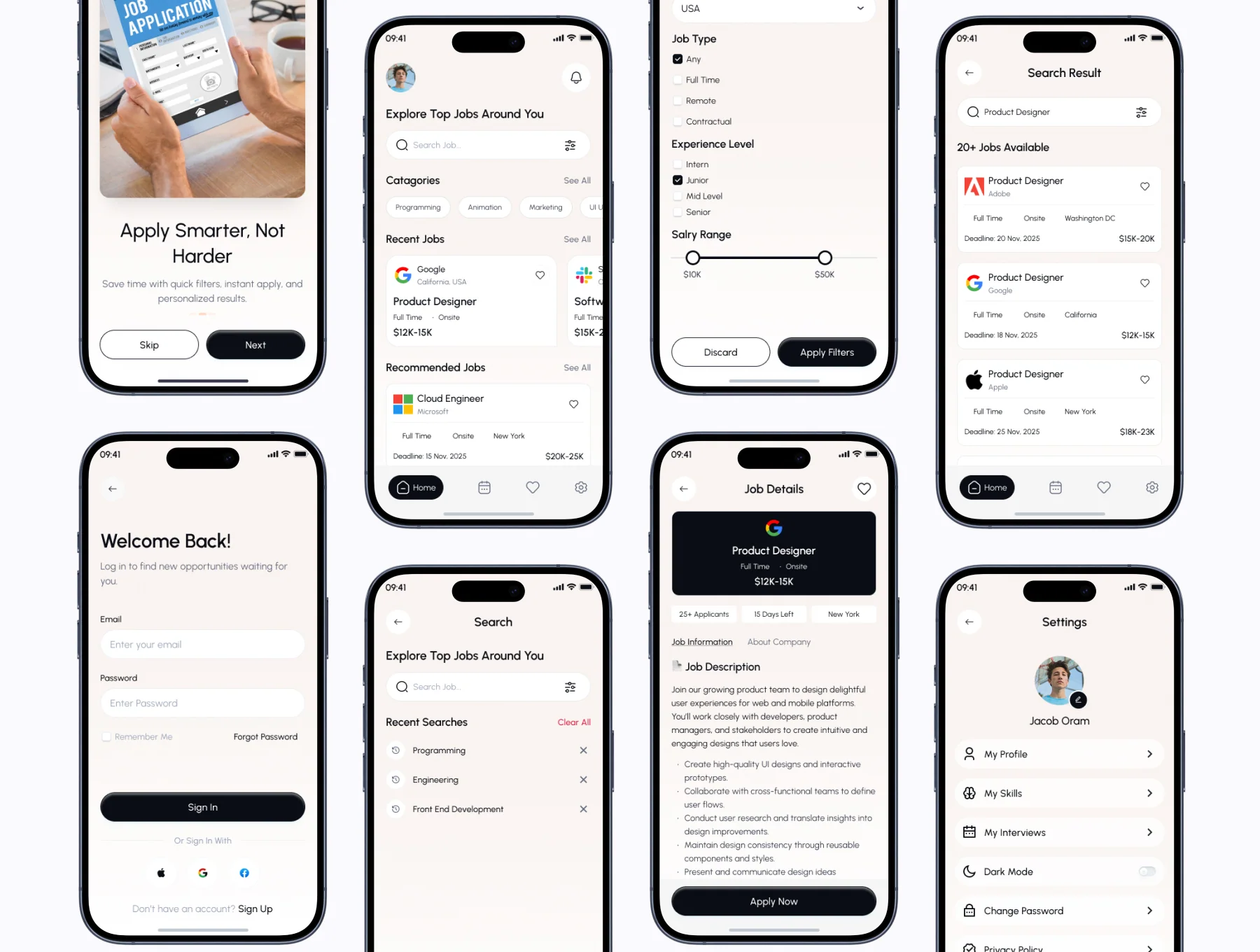 JobNest - Job Finder App UI Kit 2