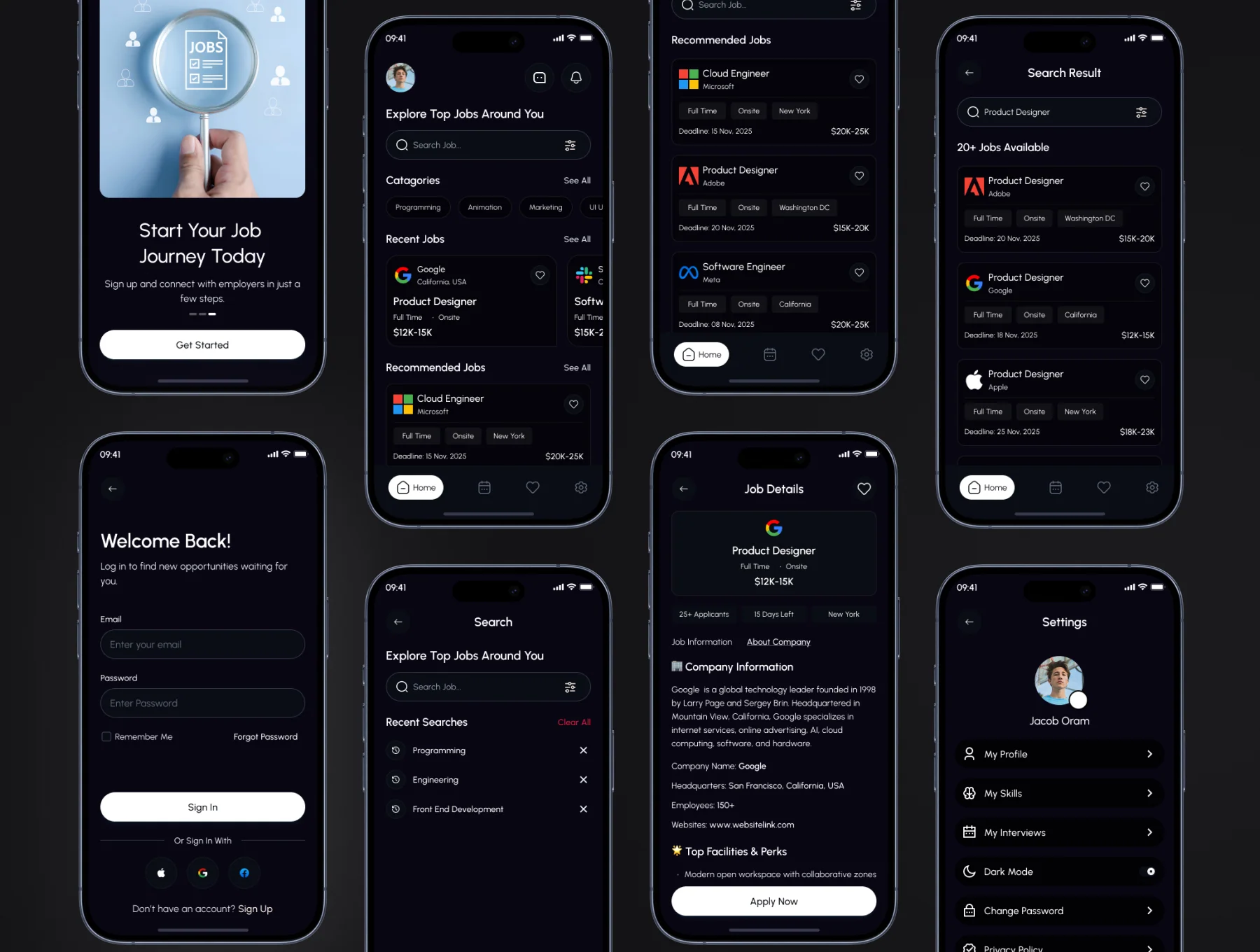 JobNest - Job Finder App UI Kit 3