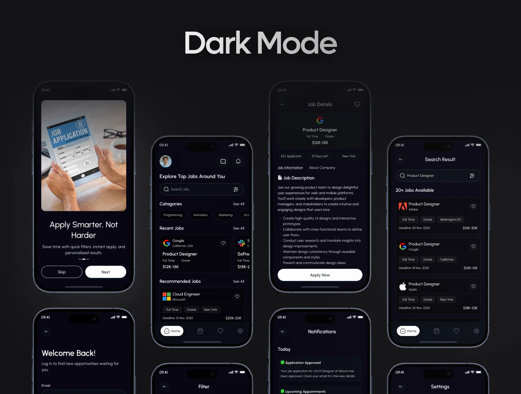 JobNest - Job Finder App UI Kit 5