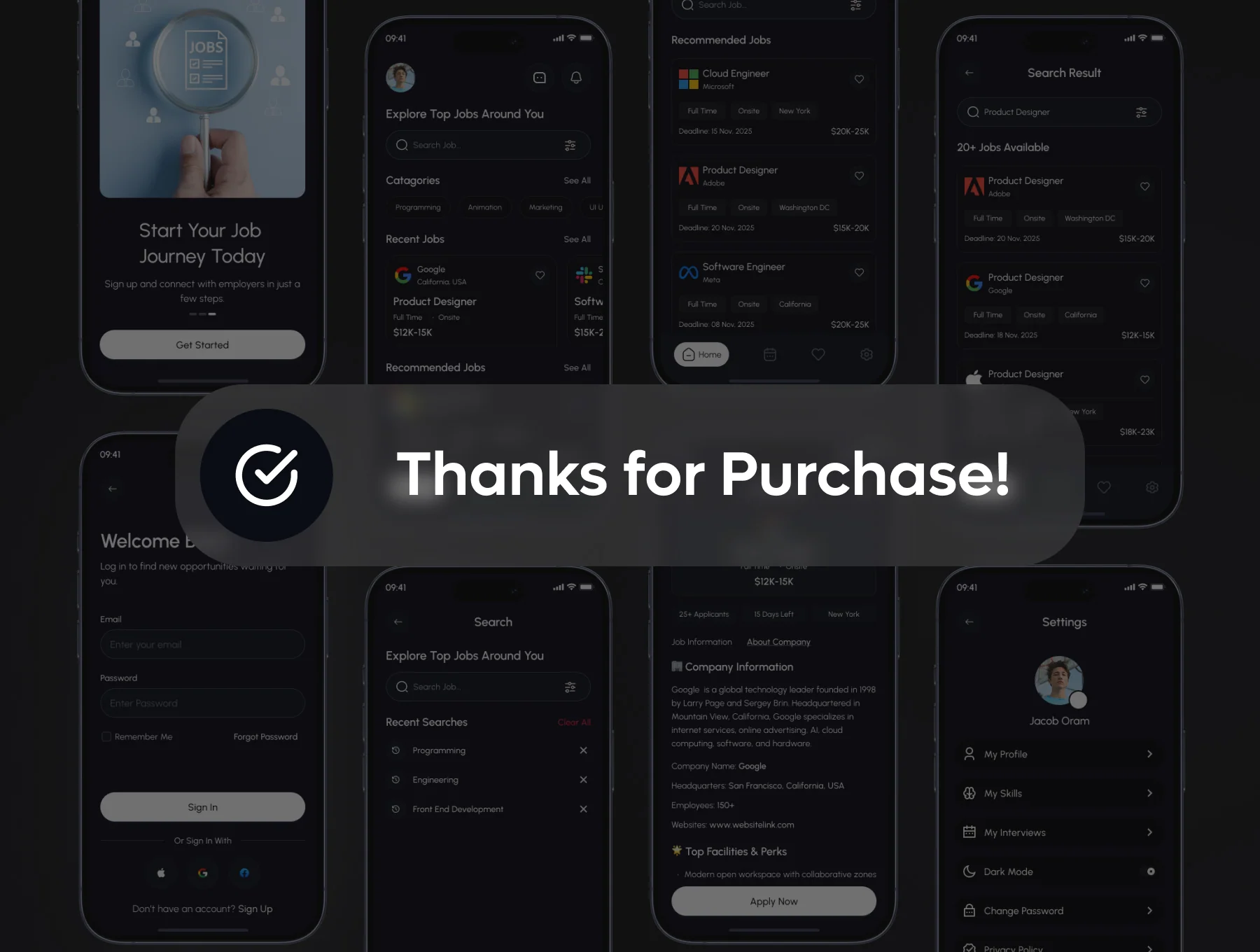 JobNest - Job Finder App UI Kit 8