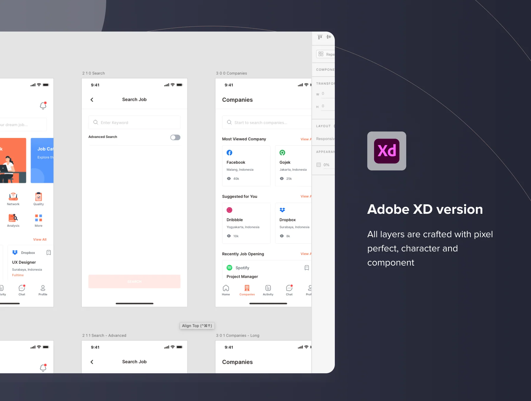 Joboard - Job Finding & Search for Work UI Kit 6