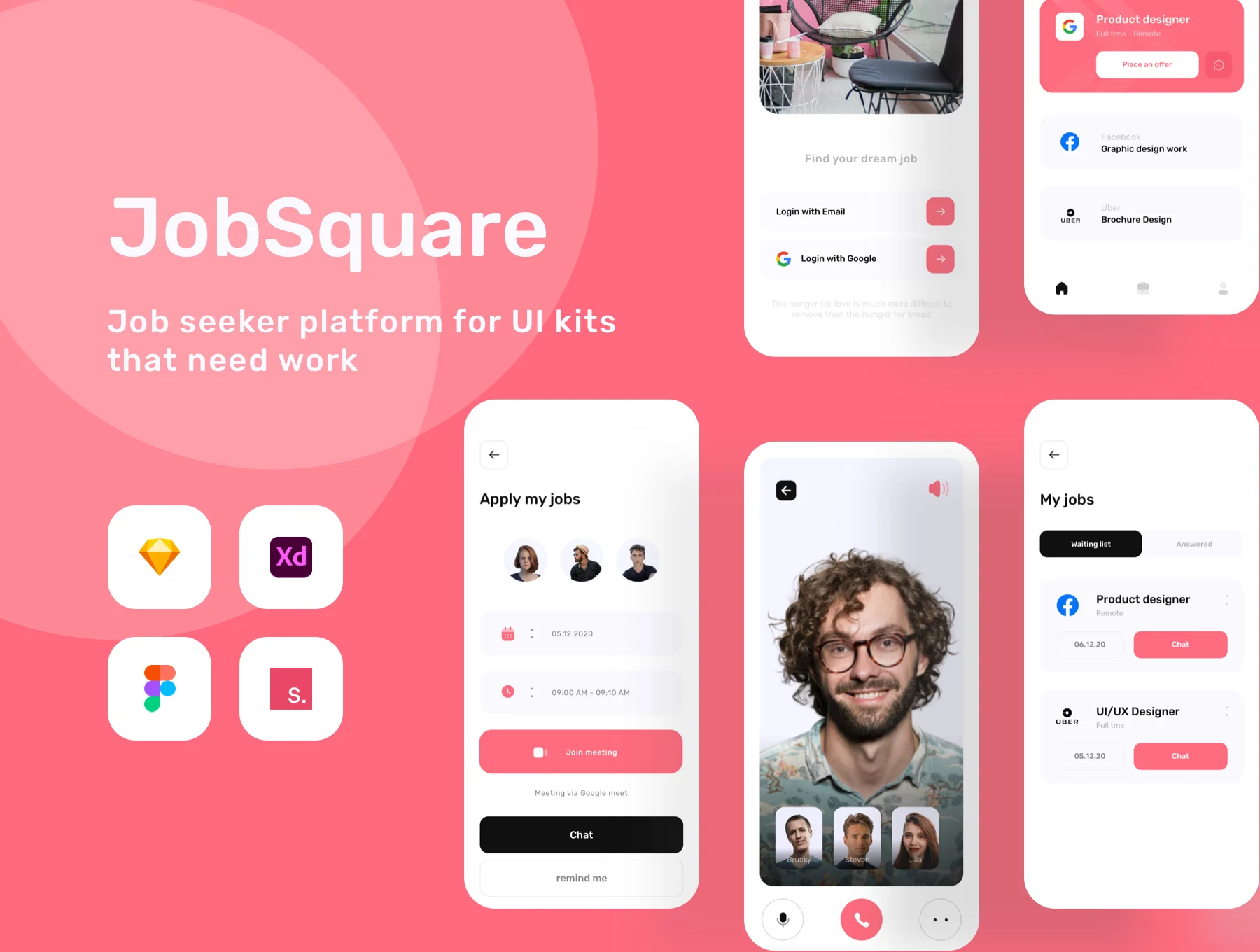 Jobsquare - Job vacancy UI KIT