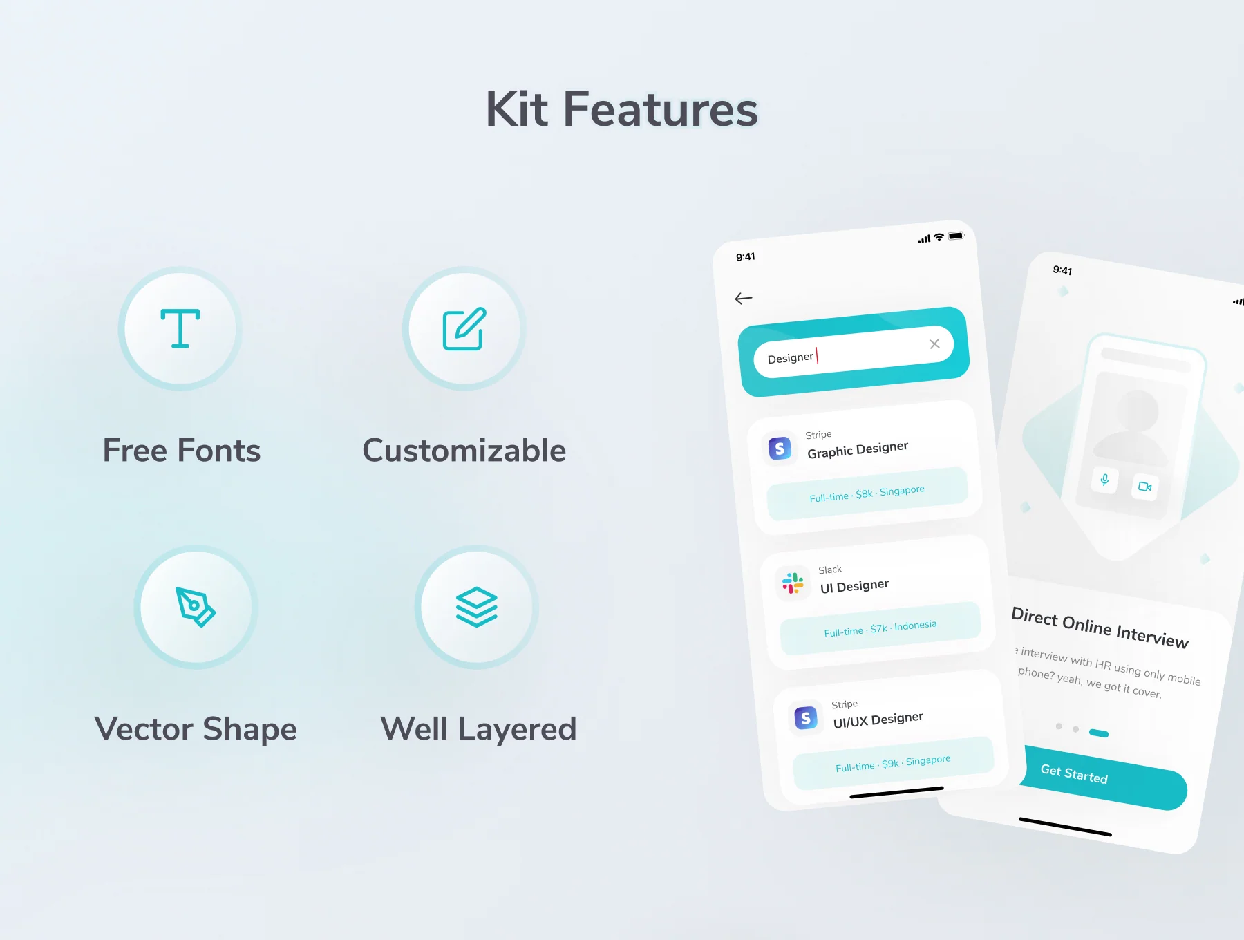 Jocy - Job Finder App UI Kit 4