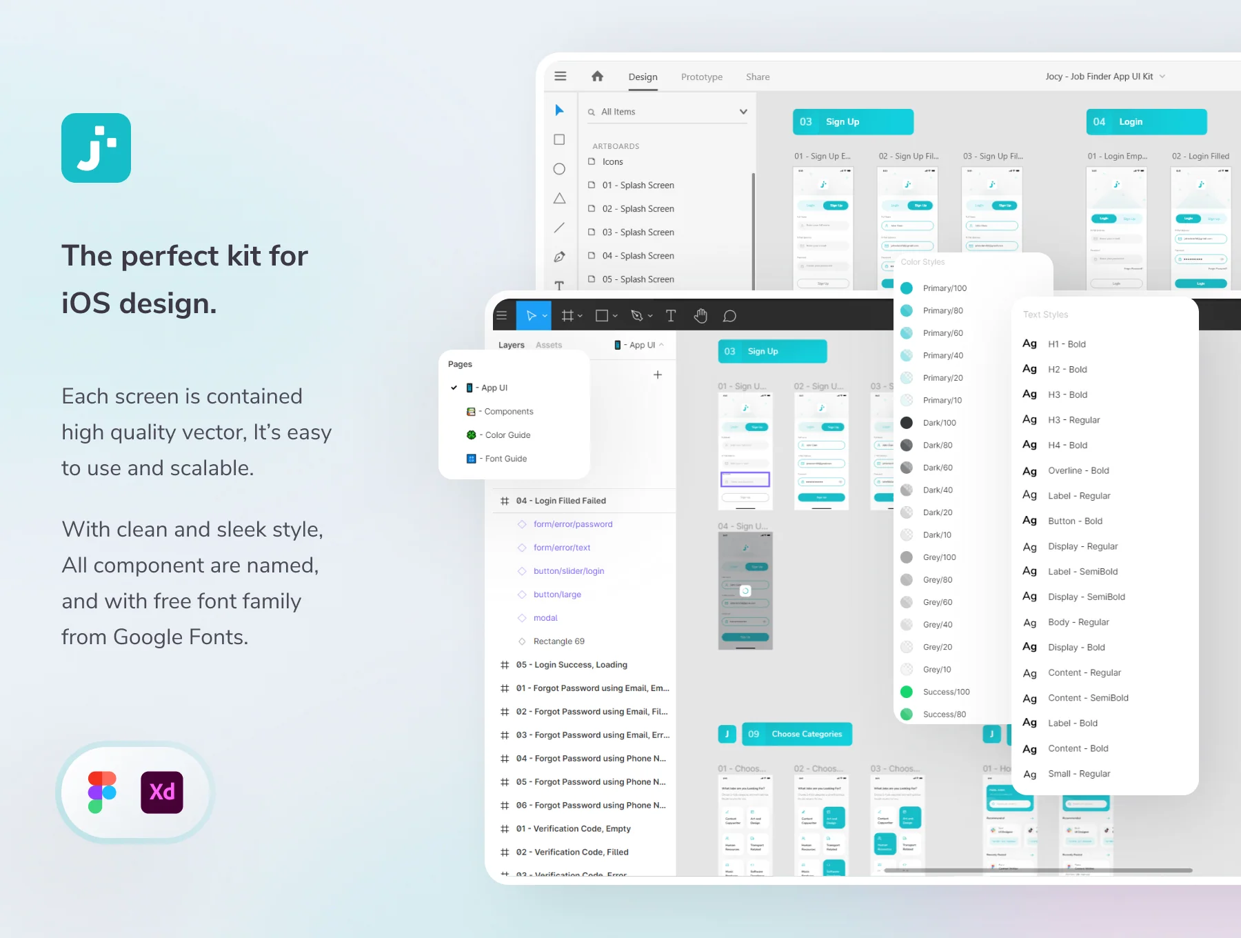 Jocy - Job Finder App UI Kit 5