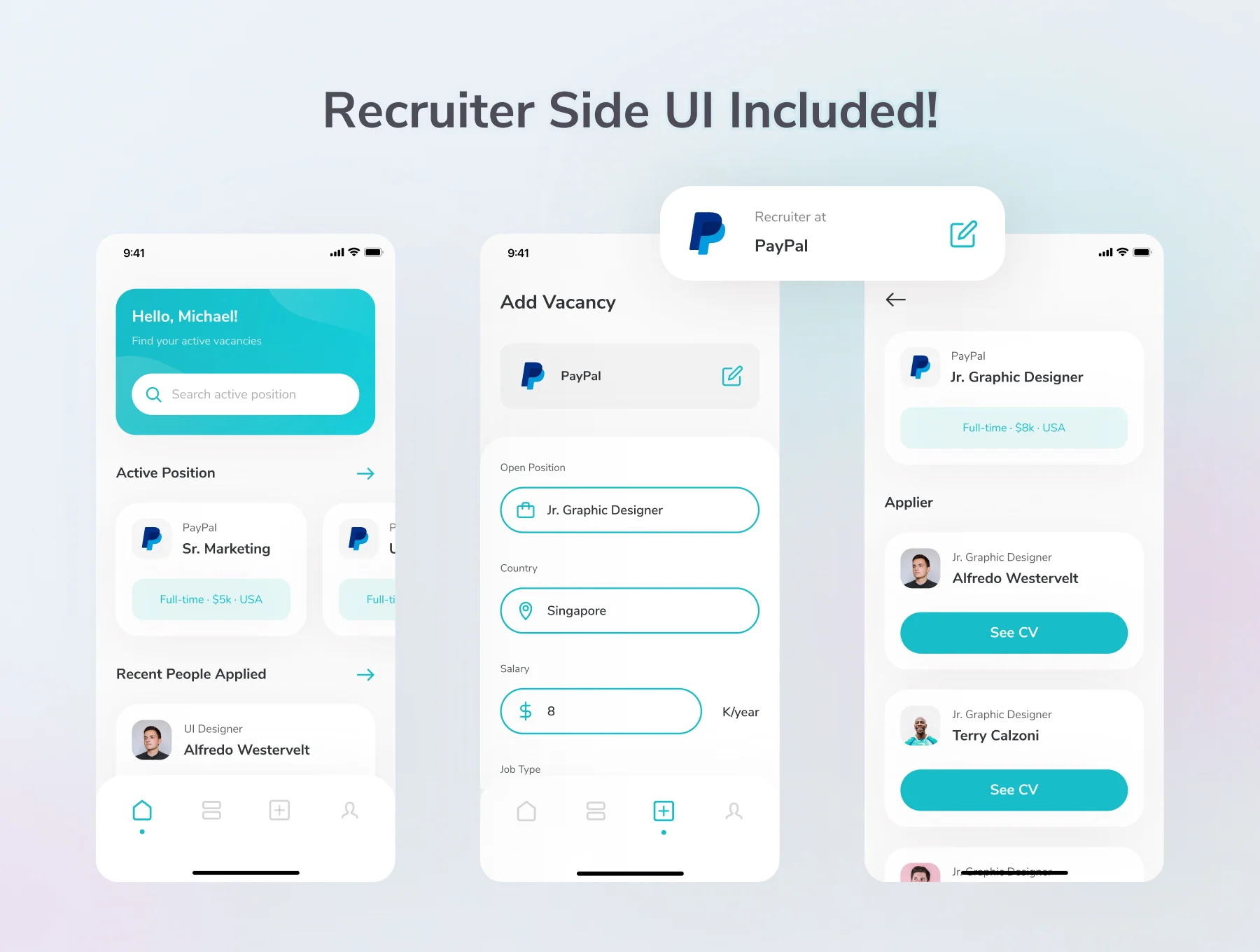 Jocy - Job Finder App UI Kit 6