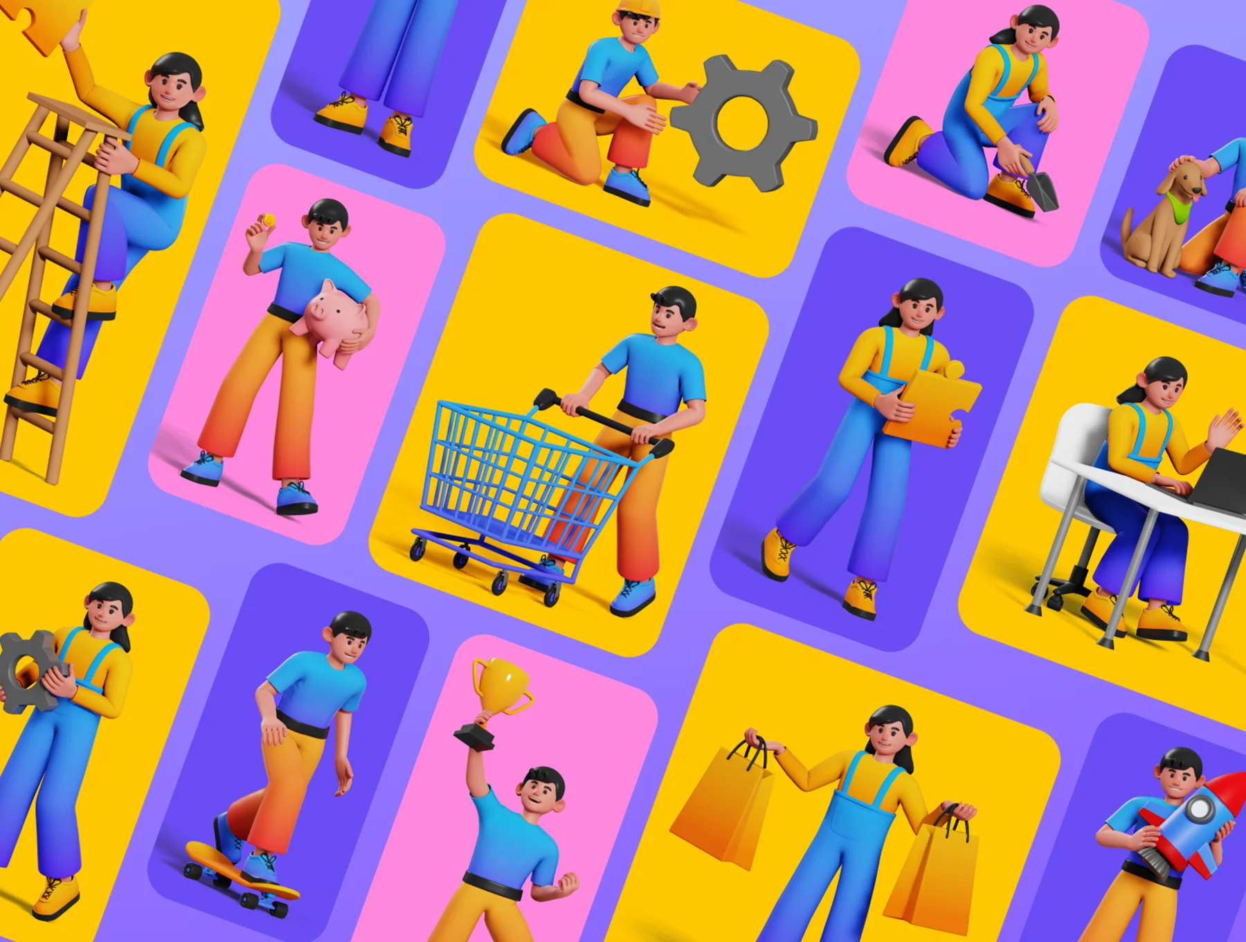 Joe and Jessie - 3D Illustrations 6