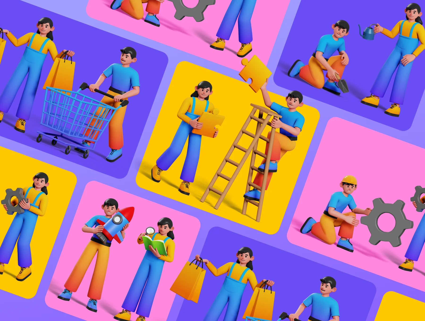 Joe and Jessie - 3D Illustrations 7
