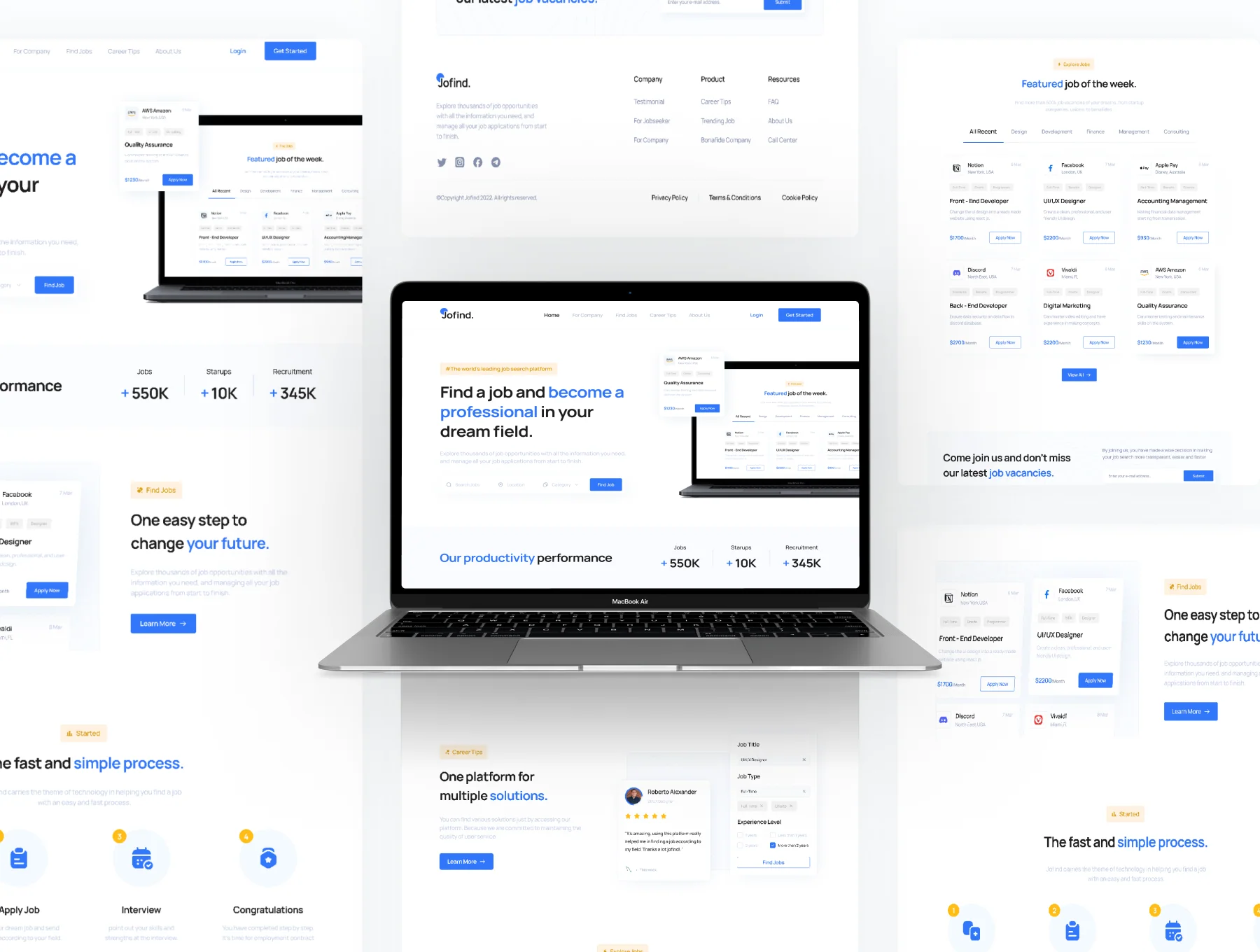 JoFind - Job Finder Apps UI Kit 2