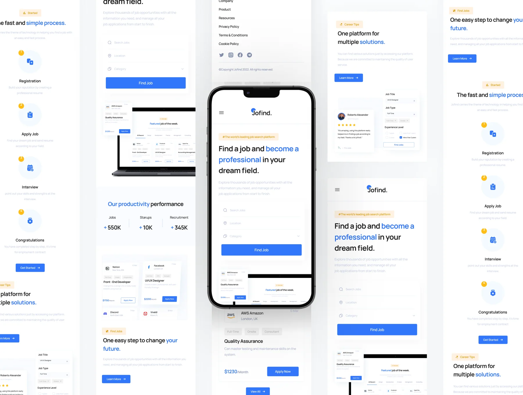 JoFind - Job Finder Apps UI Kit 4