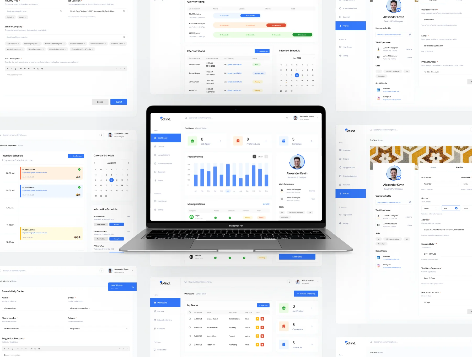 JoFind - Job Finder Dashboard UI Kit 2