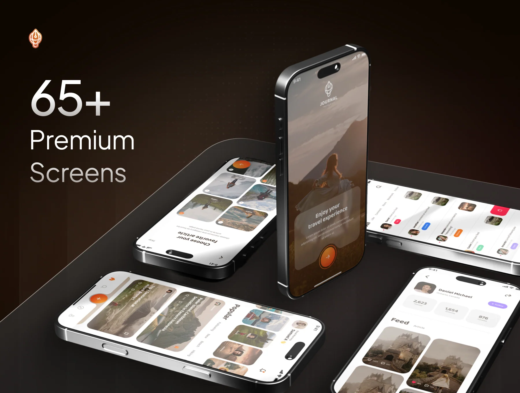 Journal - Travel Blogger & News App UI Kit 2