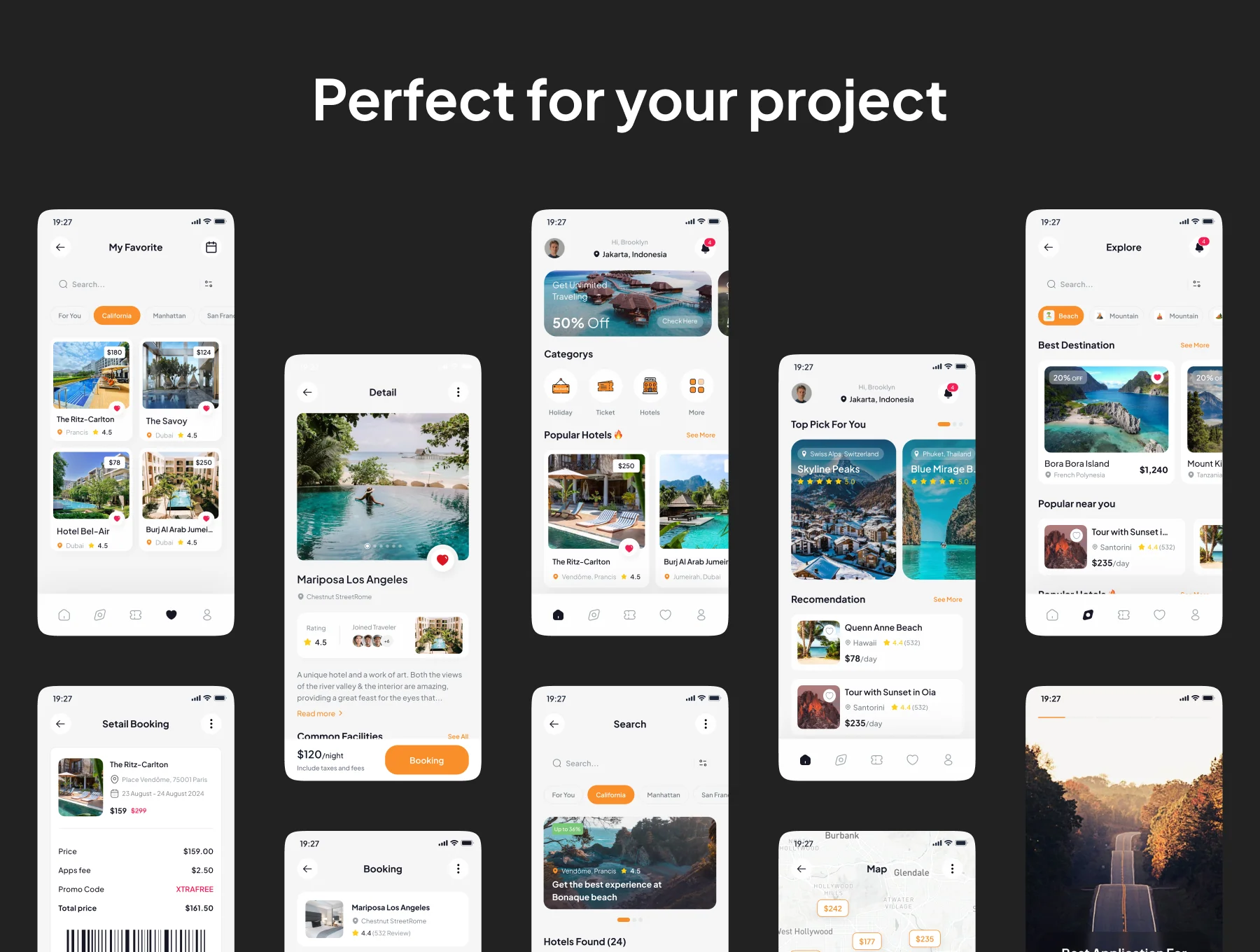 Journify - Travel App IOS UI Kits 5