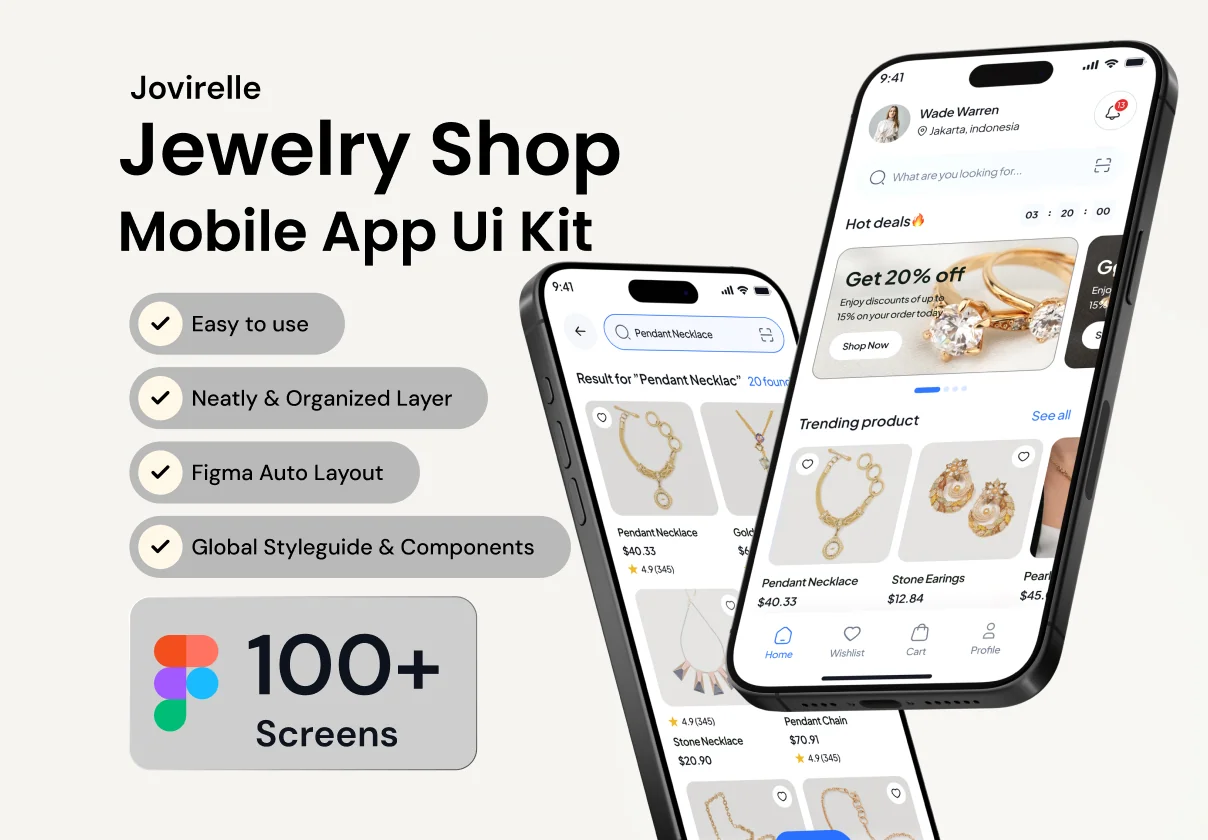 Jovirelle Jewelry Shop Mobile App Ui Kit