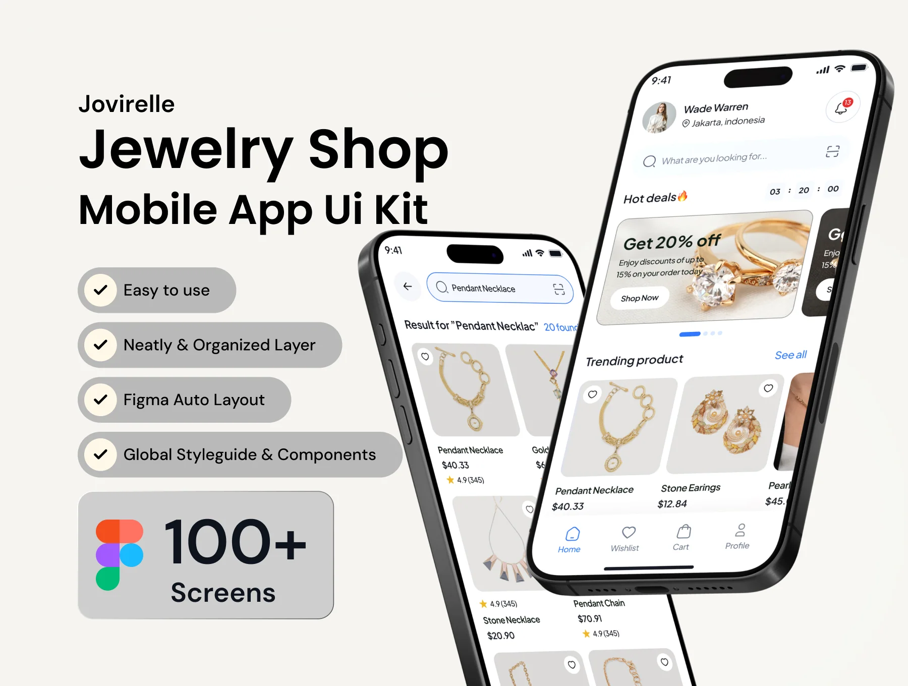 Jovirelle Jewelry Shop Mobile App Ui Kit