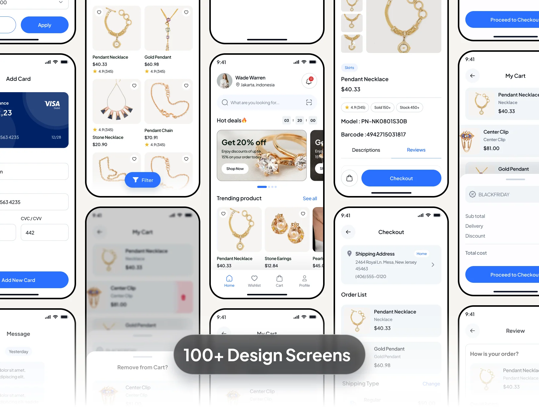Jovirelle Jewelry Shop Mobile App Ui Kit 2