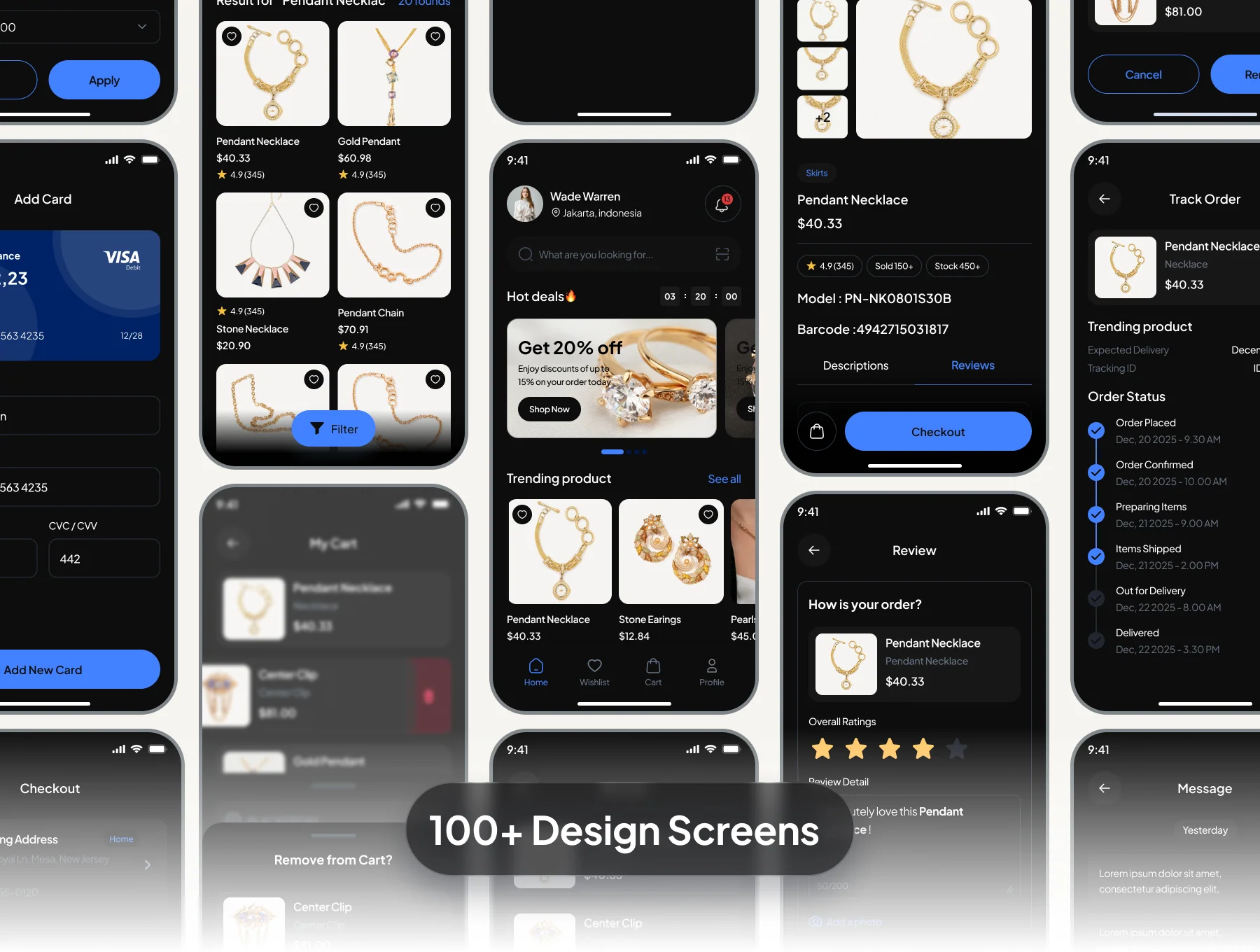 Jovirelle Jewelry Shop Mobile App Ui Kit 3