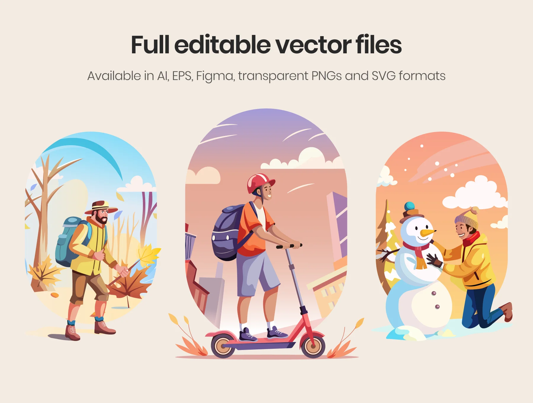 Joyful Life Illustration Set 5