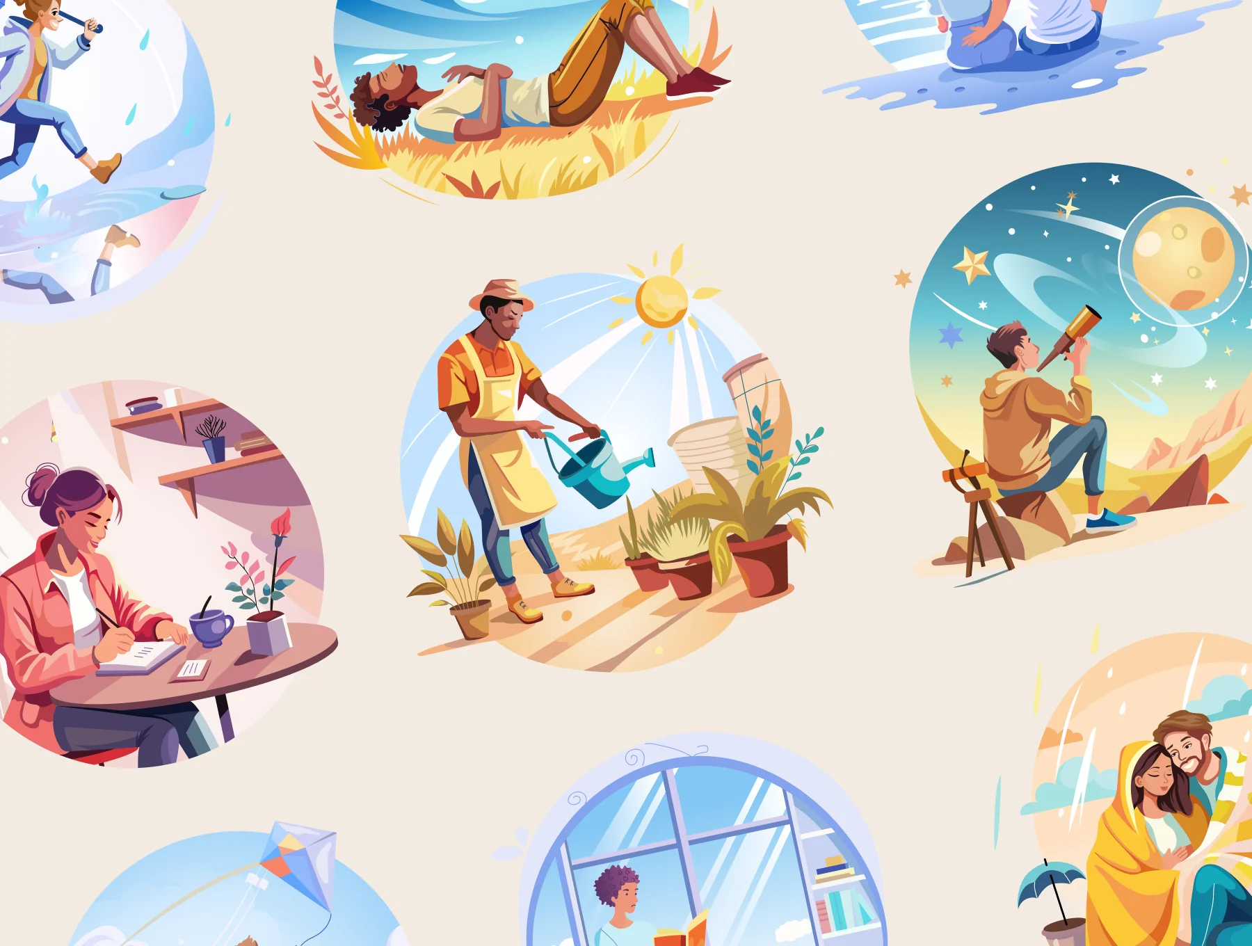 Joyful Life Illustration Set 8