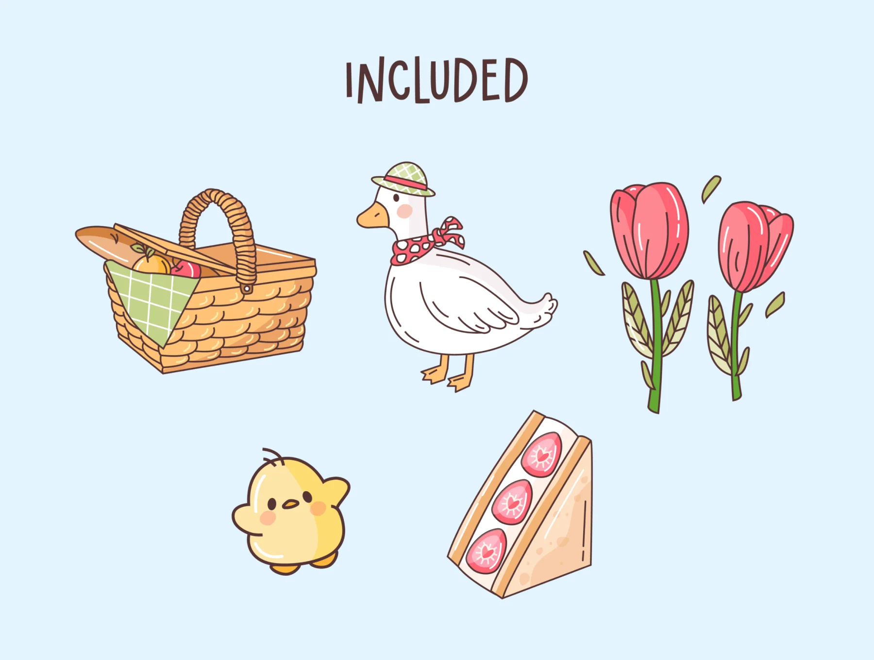 Joyful Picnic 10 Illustration Set 2