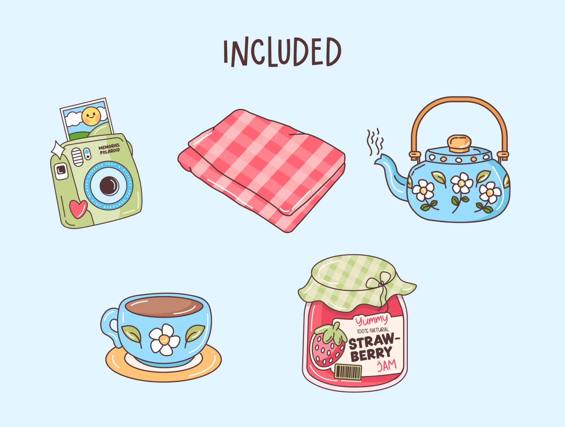 Joyful Picnic 10 Illustration Set 3