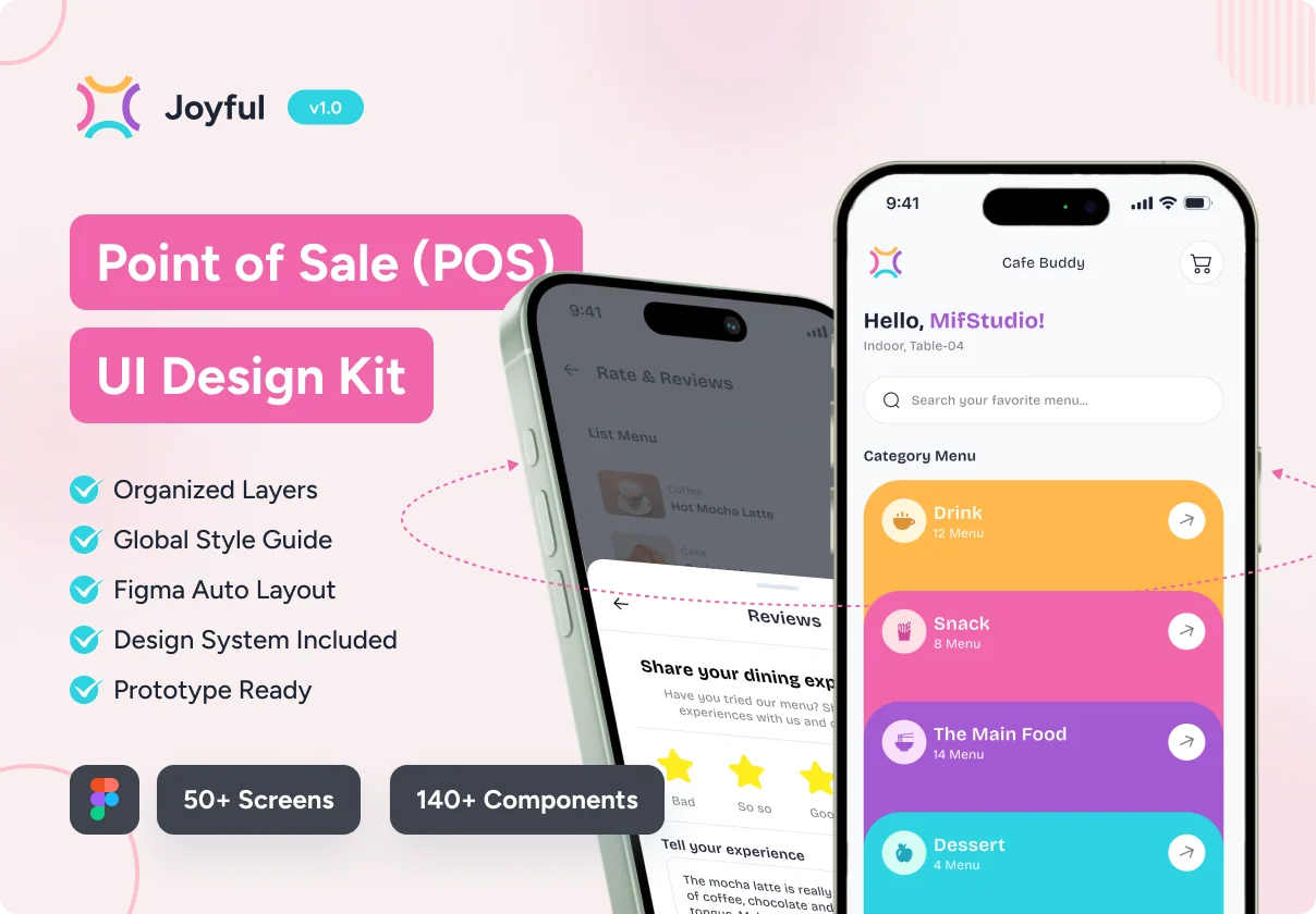 Joyful - Point of Sale (POS) App UI Kit