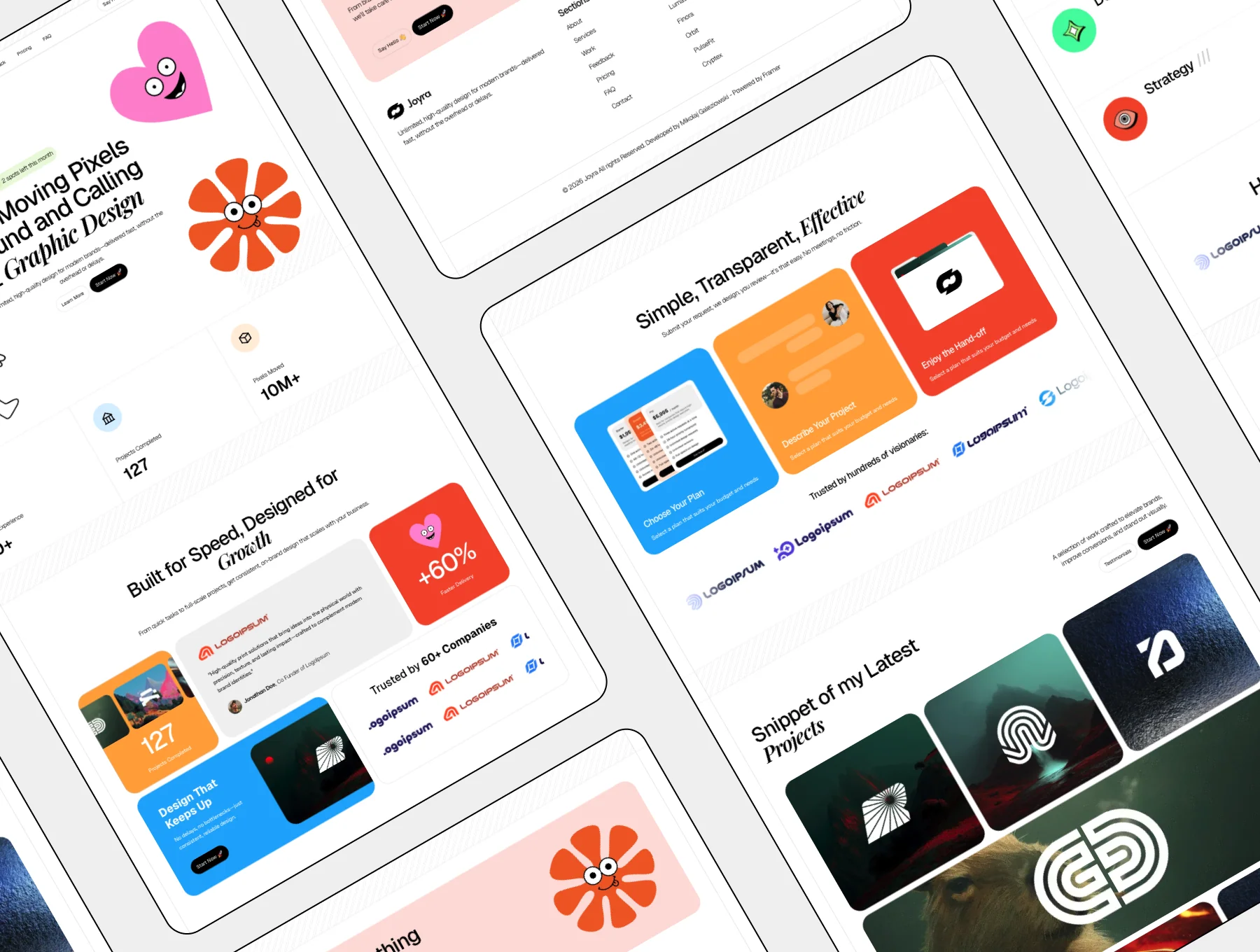Joyra - Subscription Based Creative Agency 2