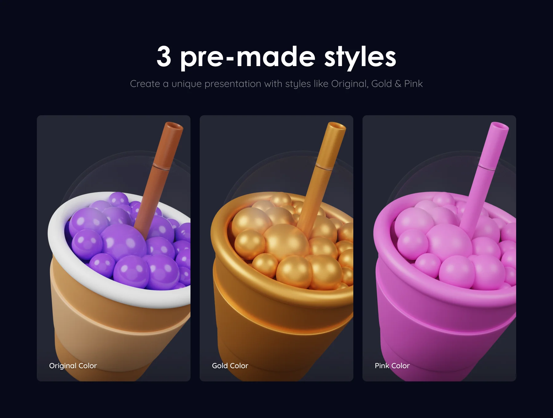 Junk Food Pack - Customizable 3D Icons 3