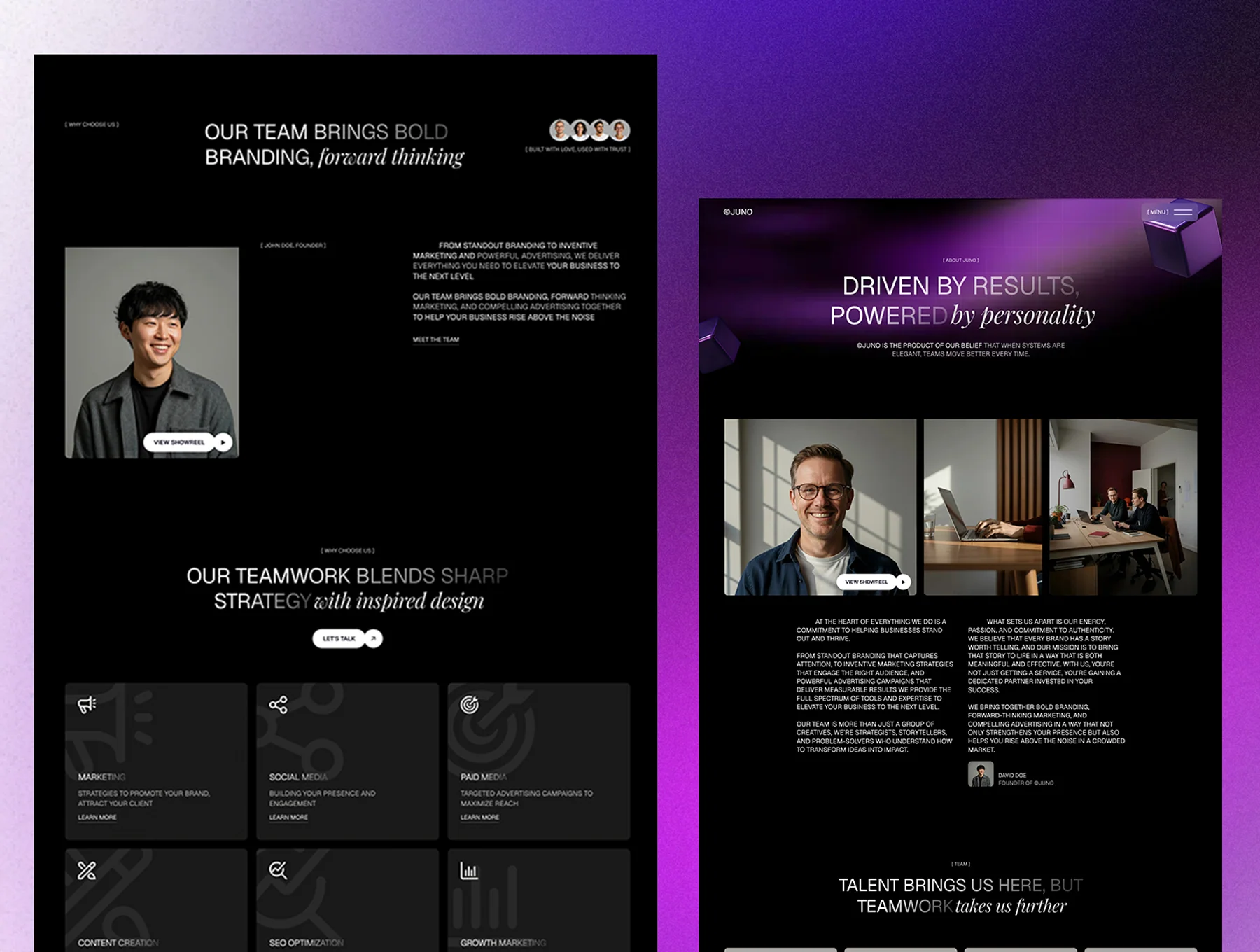 Juno - Webflow and Framer Template 2