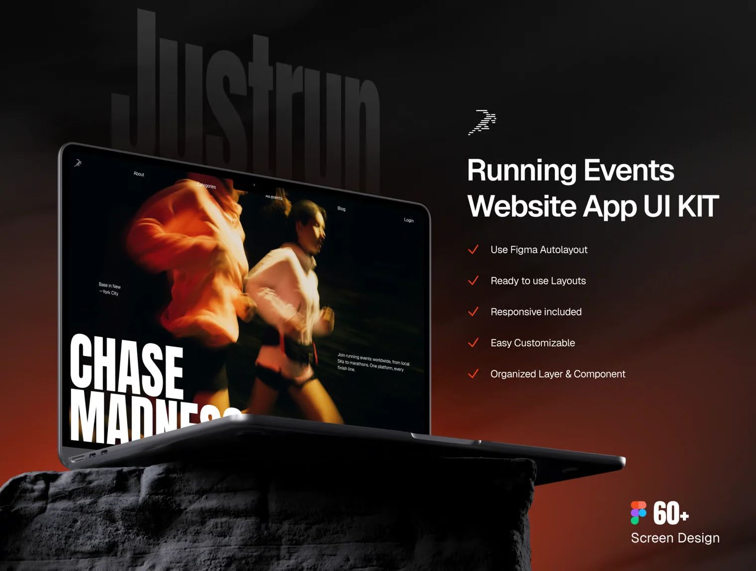 Justrun - Running Event Platform UI Kit