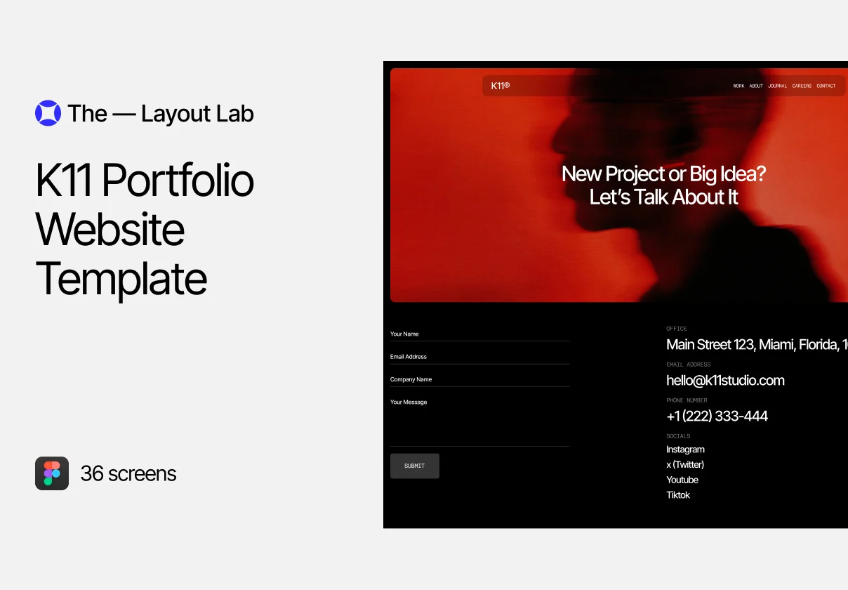 K11 Portfolio Website Template