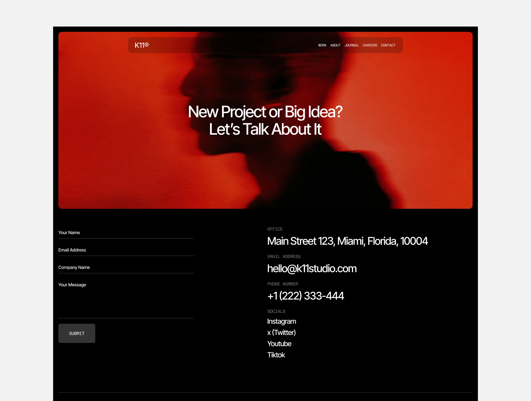 K11 Portfolio Website Template 5
