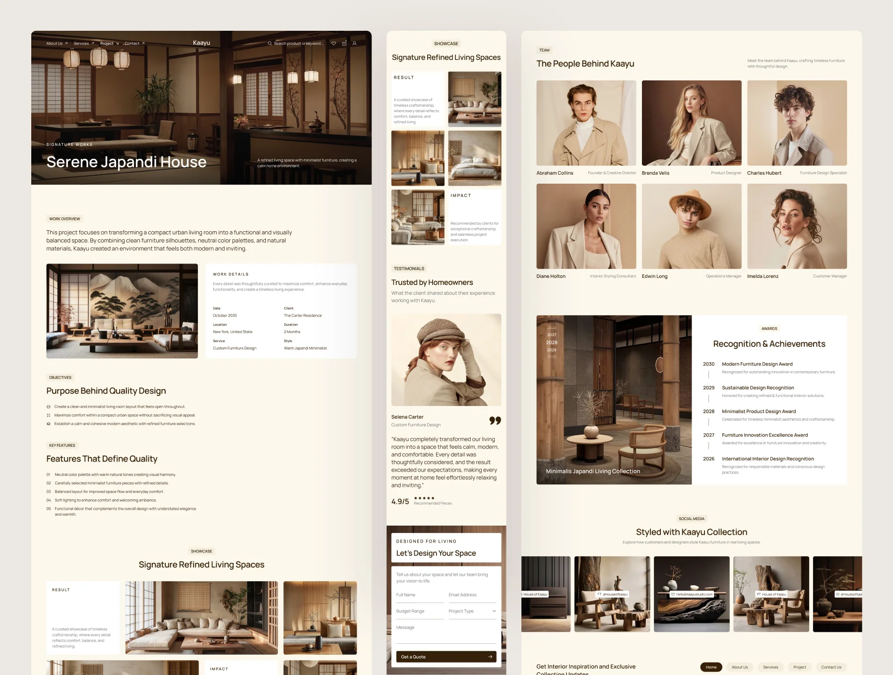 Kaayu - Furniture Website UI Figma Template 3
