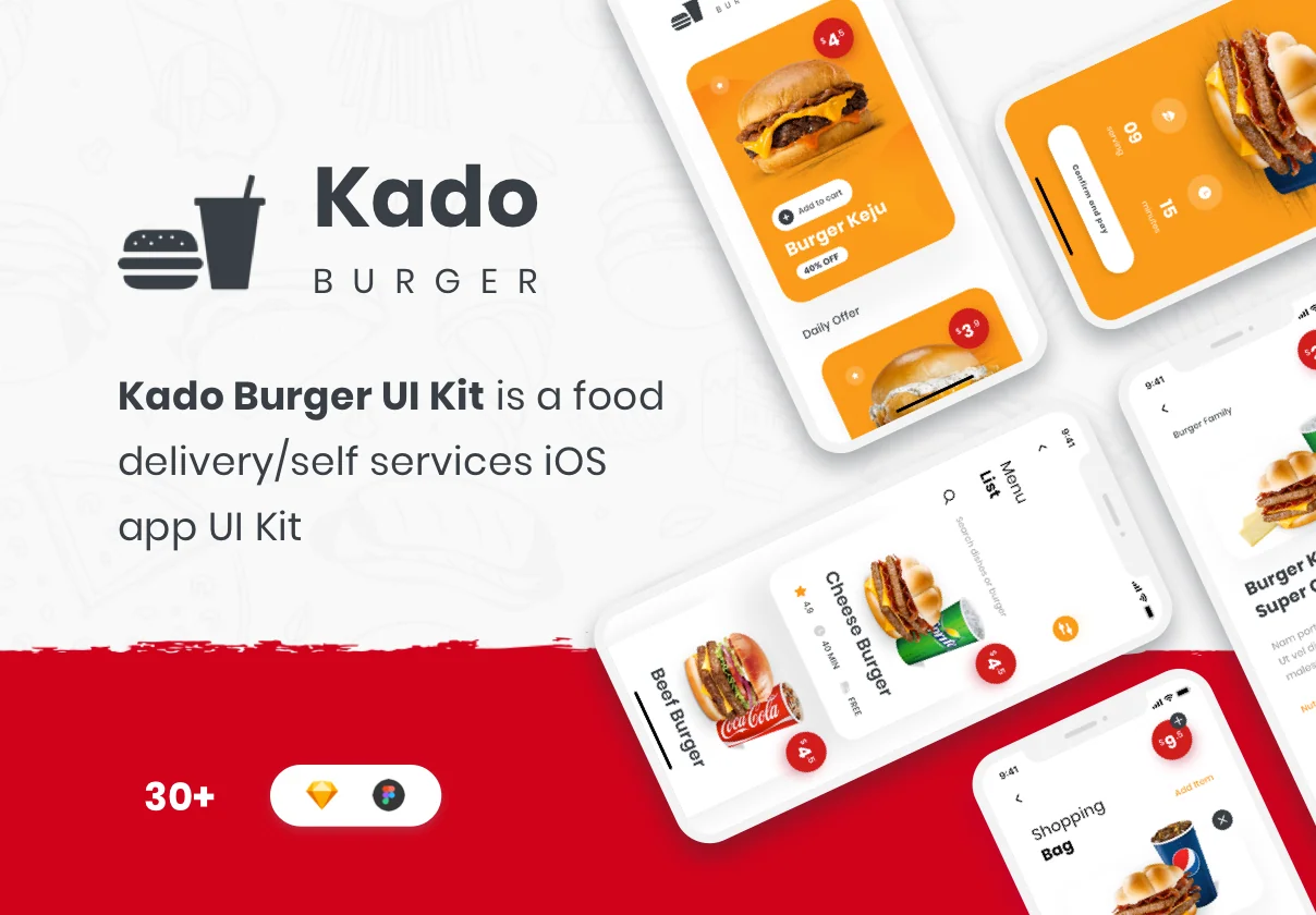 Kado Burger UI Kit