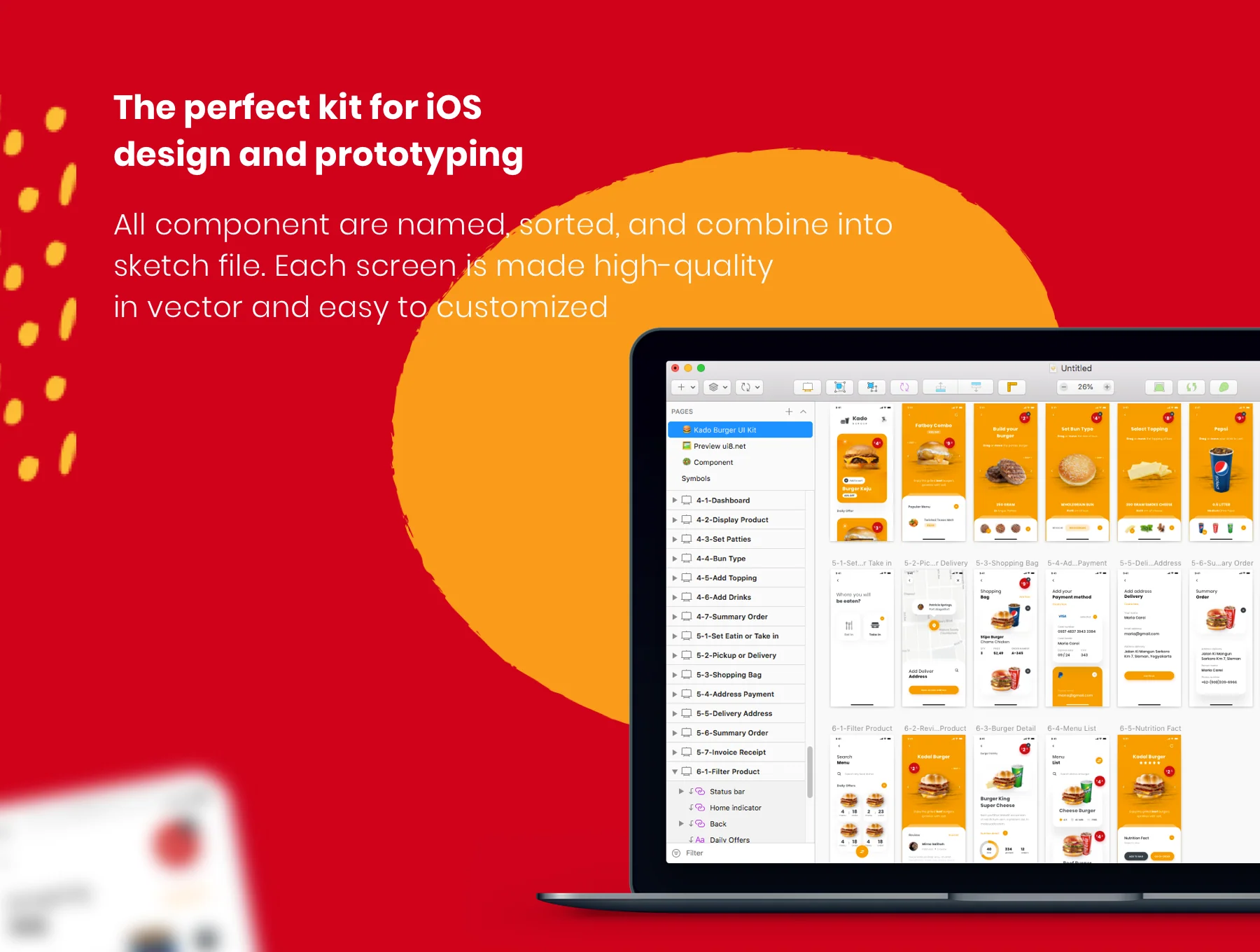Kado Burger UI Kit 4