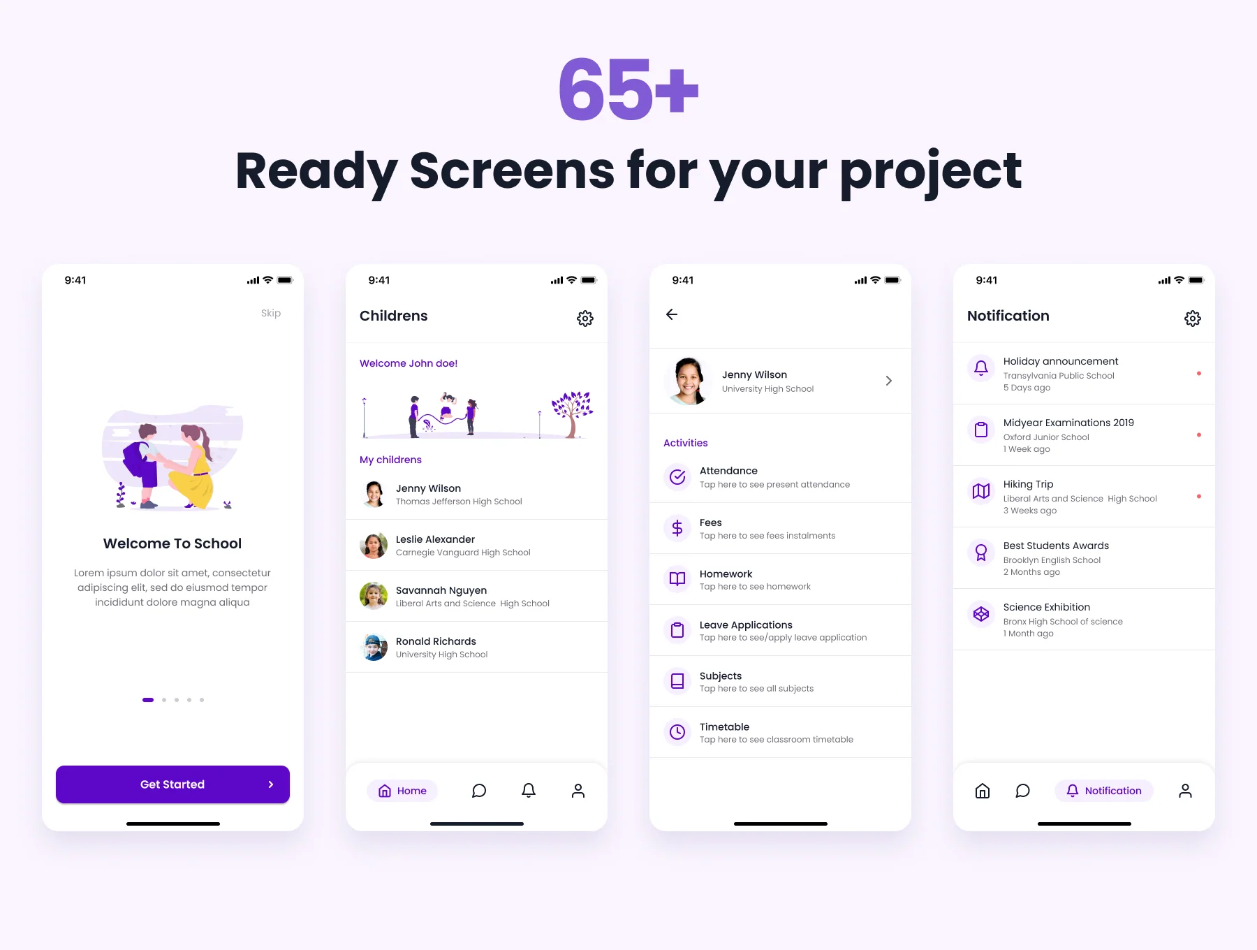 Kaksha - School App UI Kit
