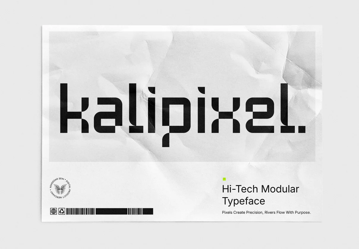 Kalipixel – Futuristic Typeface