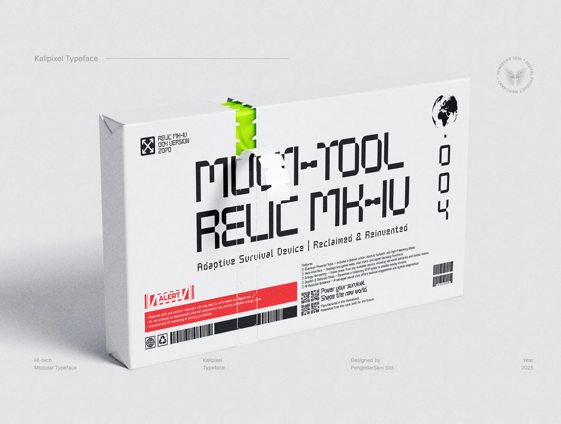 Kalipixel – Futuristic Typeface 2