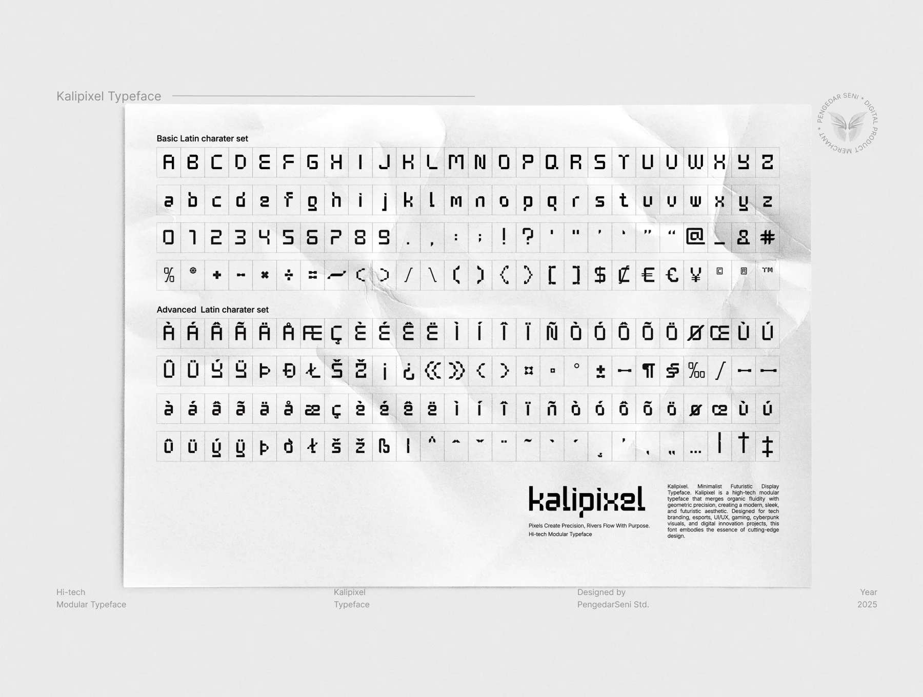 Kalipixel – Futuristic Typeface 6