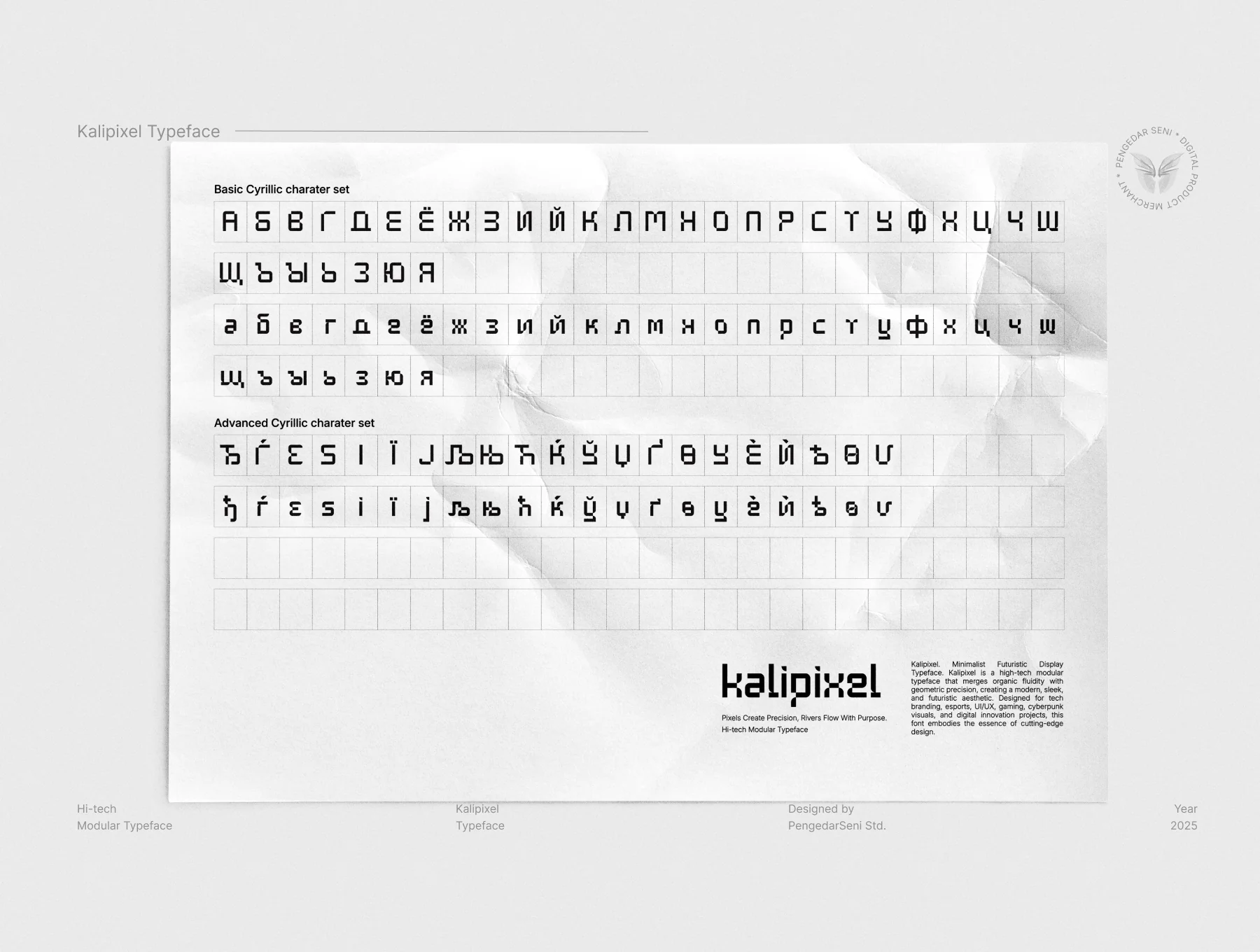 Kalipixel – Futuristic Typeface 7