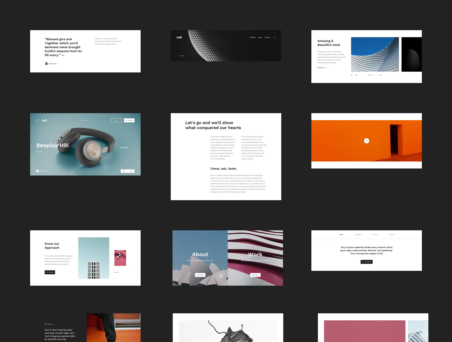Kalli - Responsive HTML Templates 3