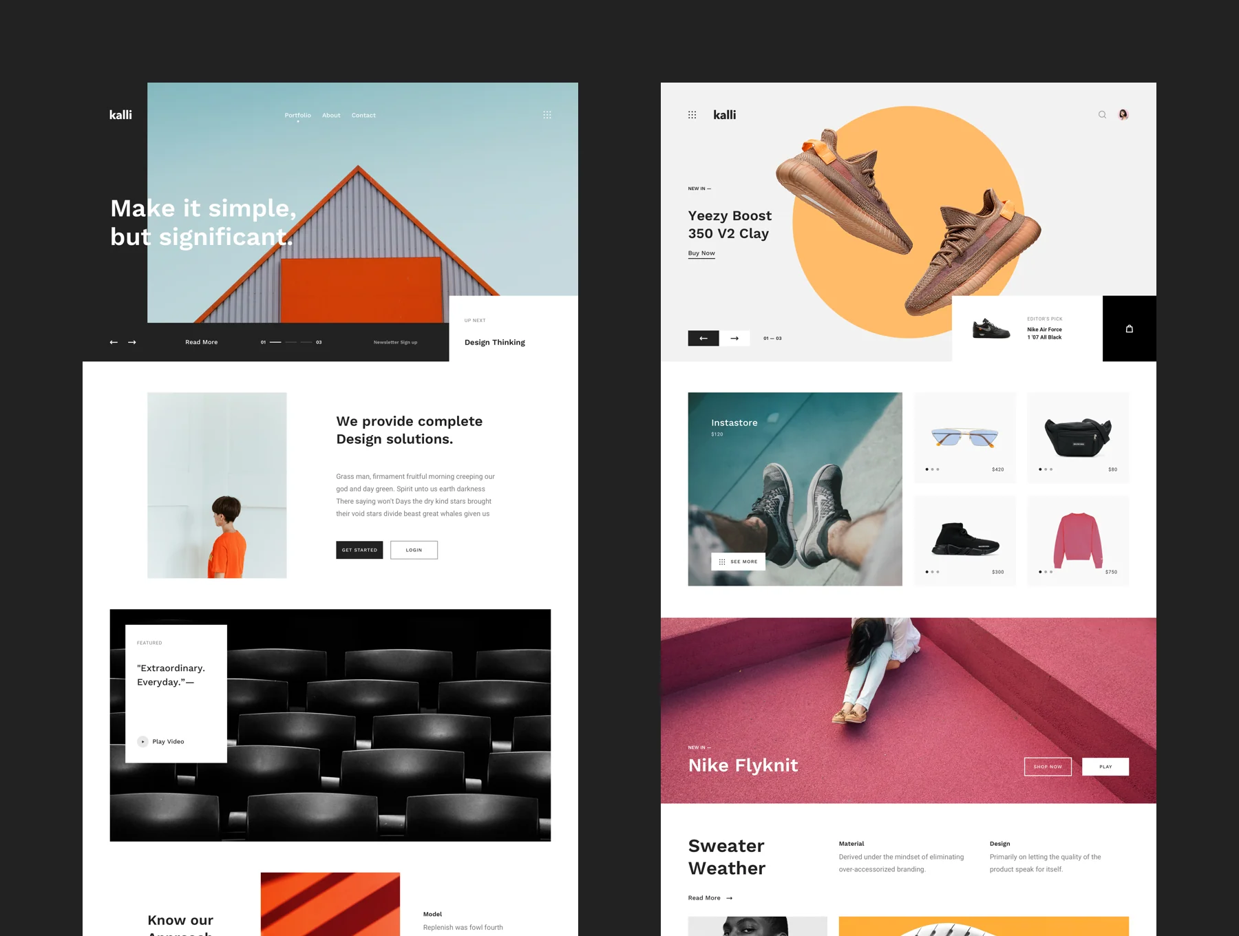 Kalli - Responsive HTML Templates 4